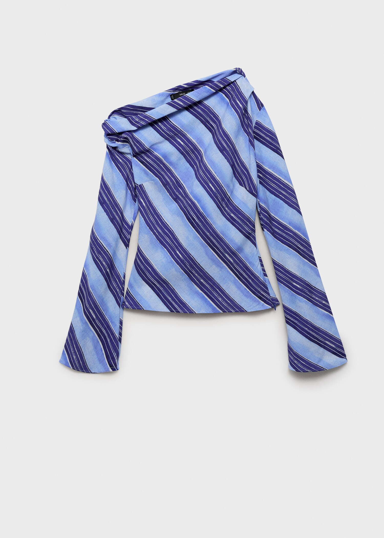 Asymmetrical striped blouse - Article without model