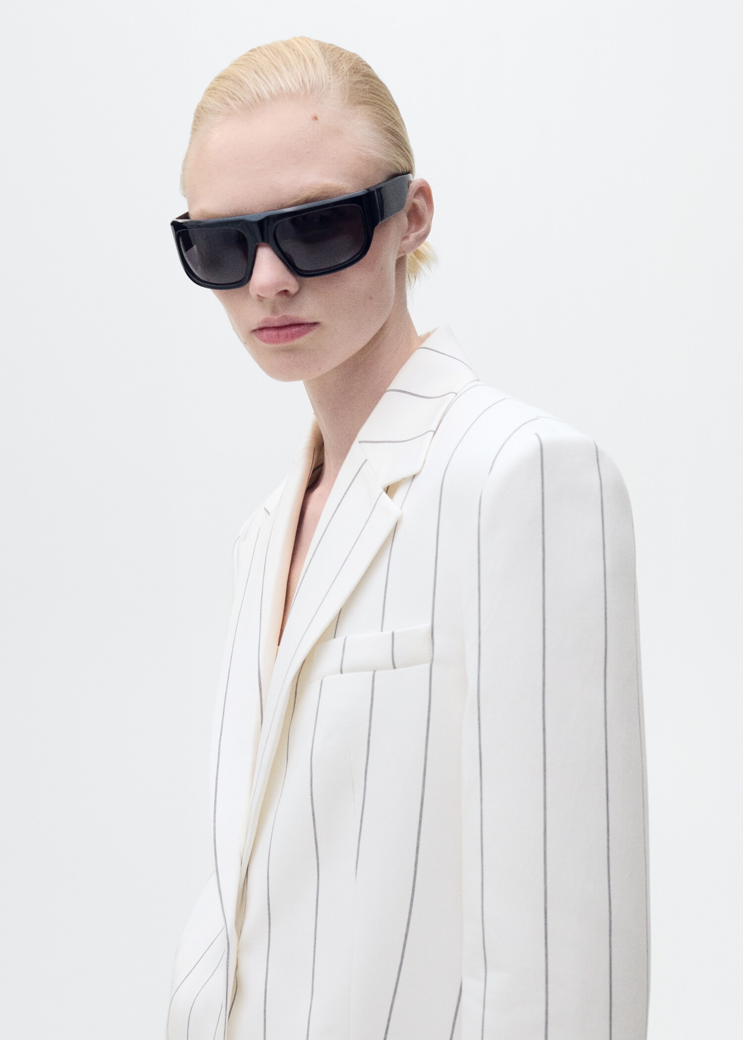 Pinstripe suit jacket - Details of the article 1