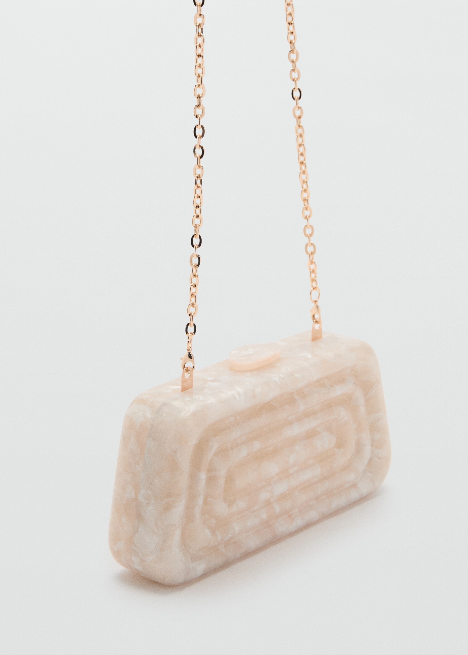 Pearl-effect clutch bag - Medium plane