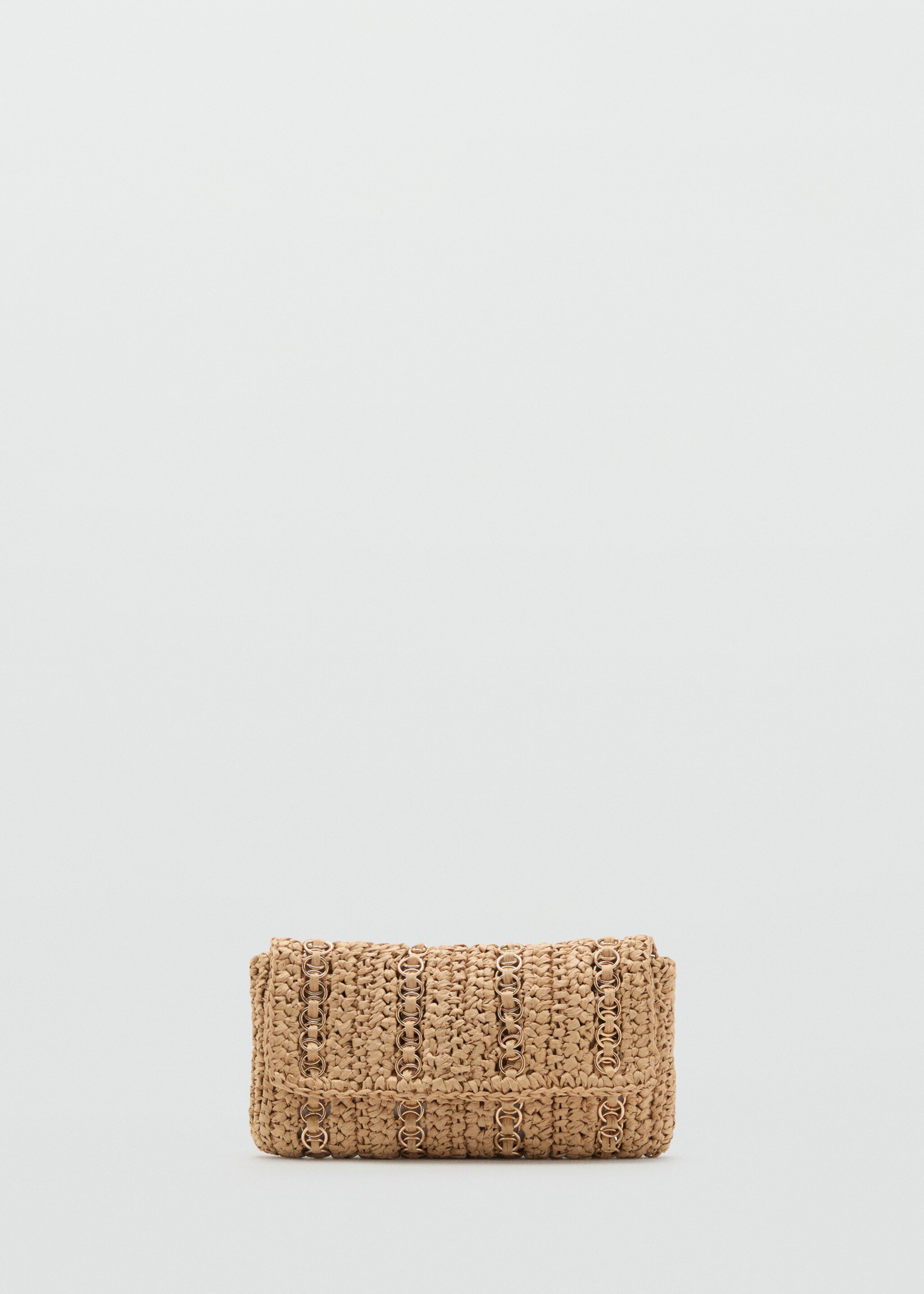 Bolso mano fibra natural anillas metálicas - Artículo sin modelo
