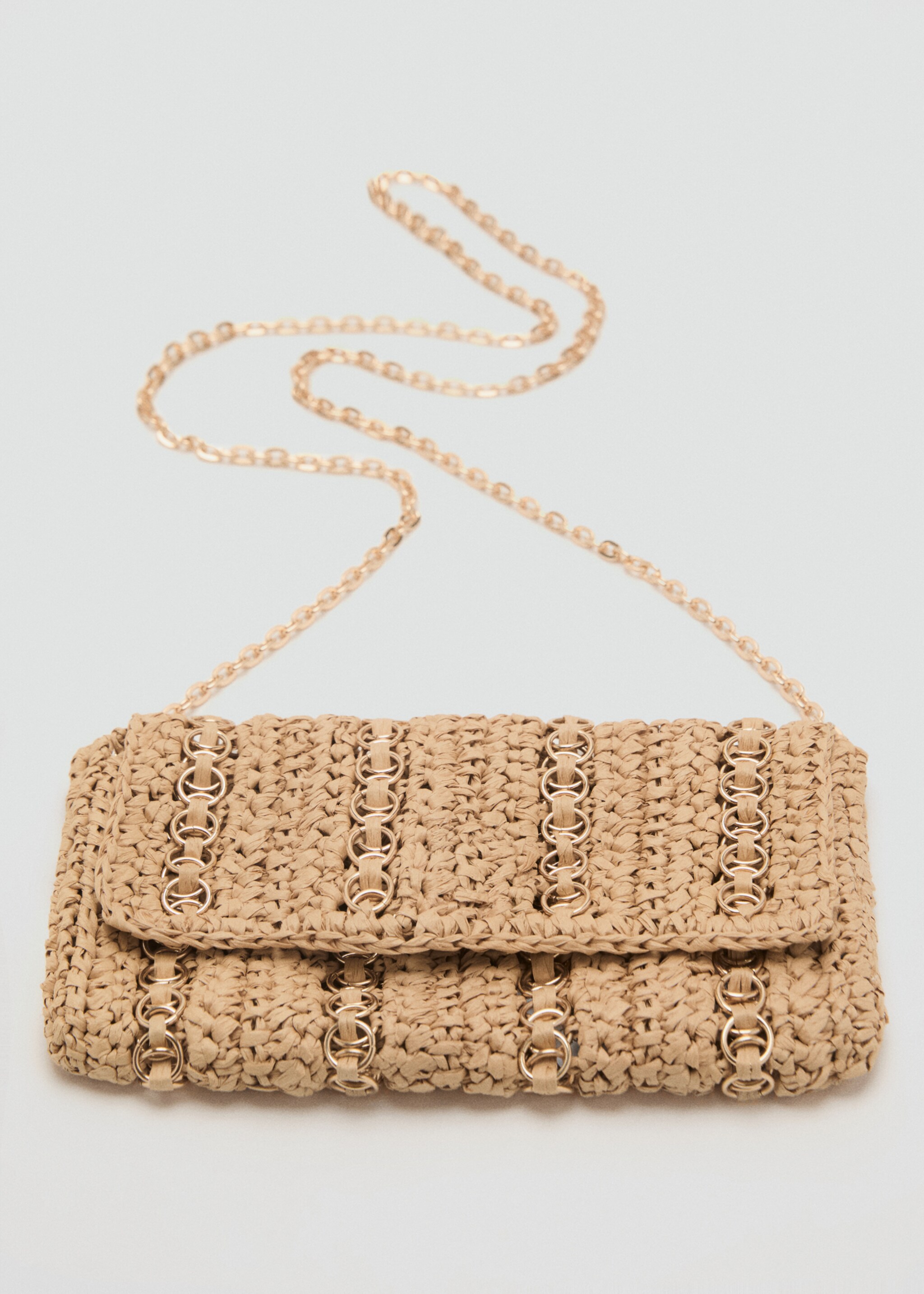 Natural fibre handbag with metal rings - Details of the article 2