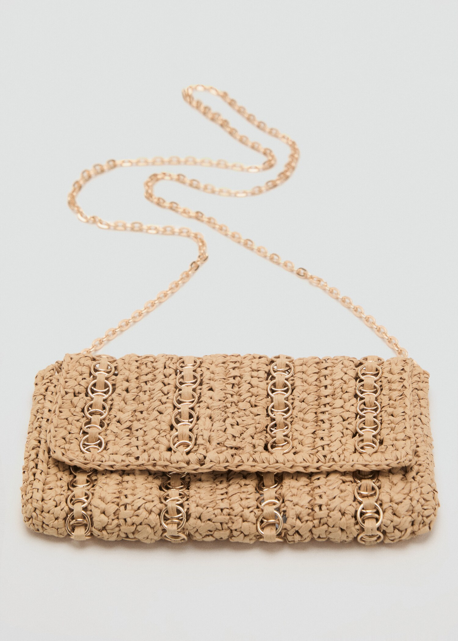 Bolso mano fibra natural anillas metálicas - Detalle del artículo 2