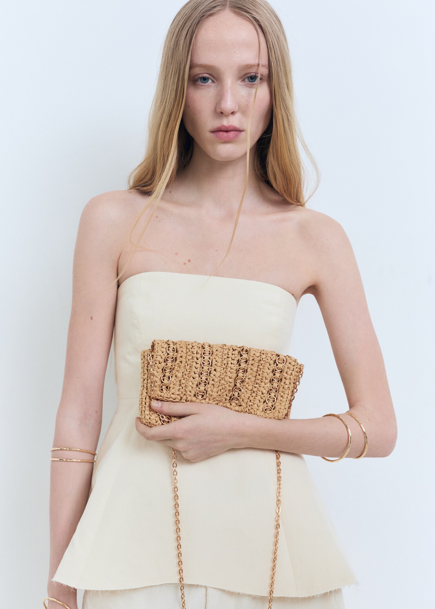 Bolso mano fibra natural anillas metálicas - Detalle del artículo 9