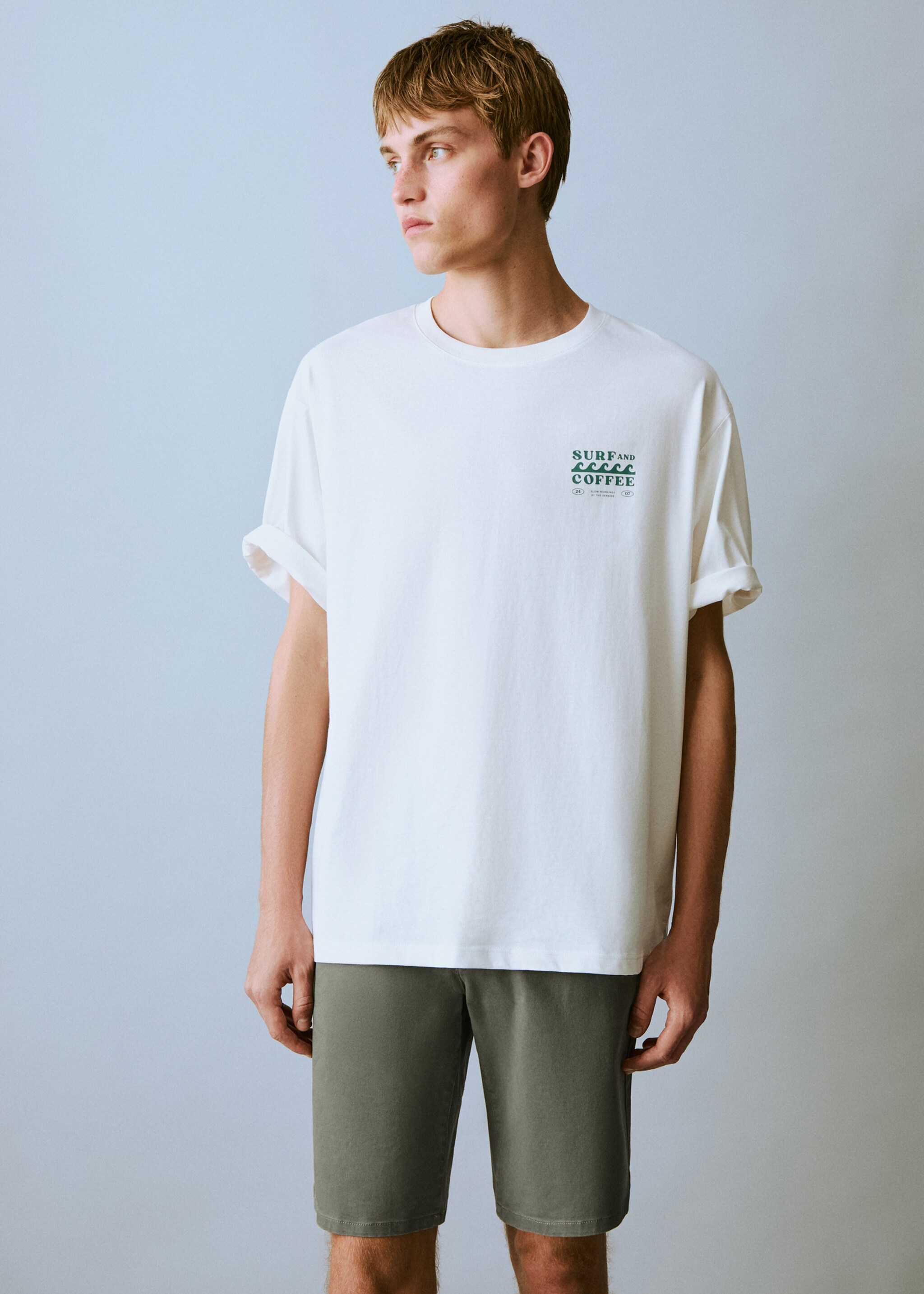 Camiseta estampada manga corta - Plano medio