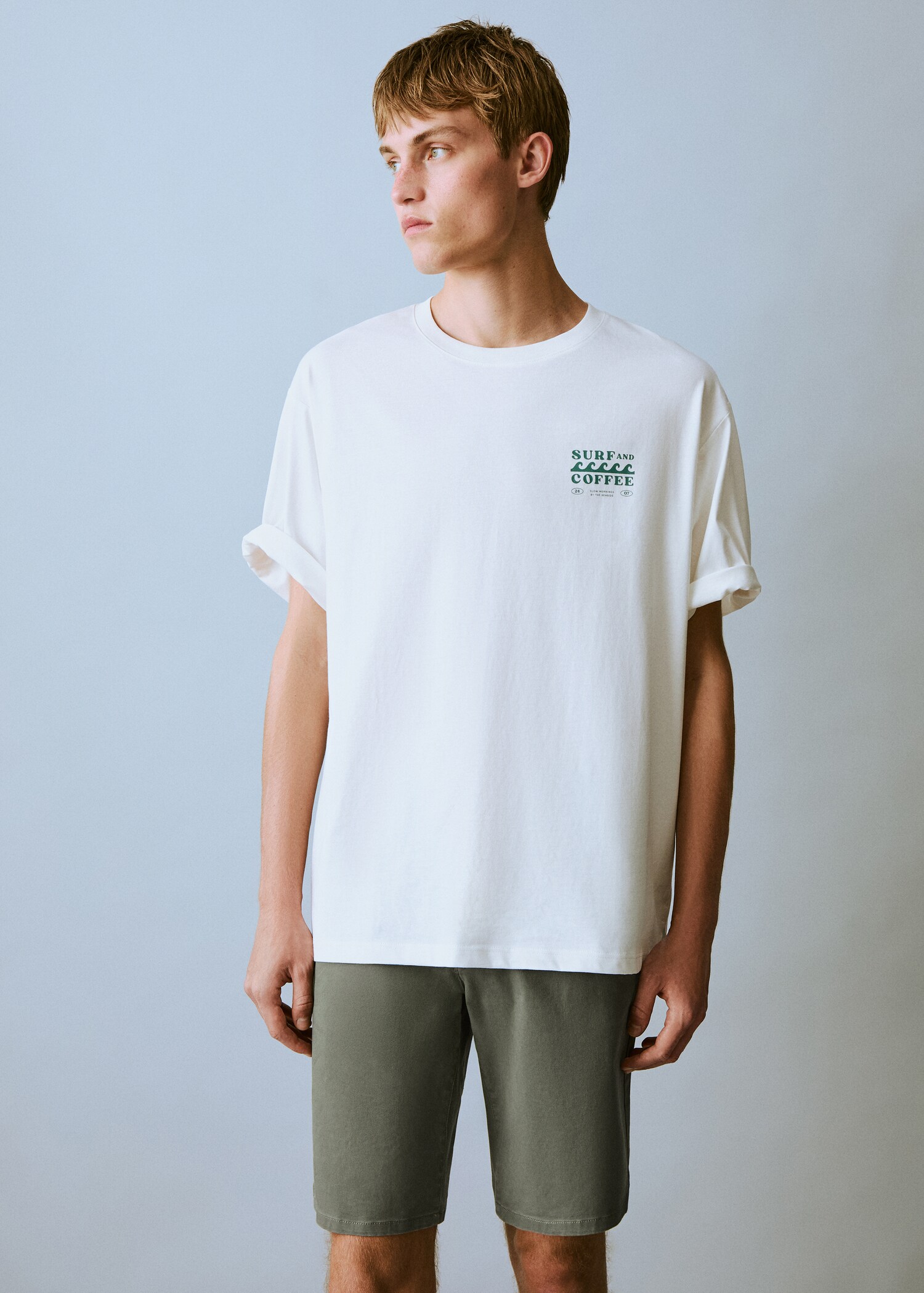 Short-sleeved printed t-shirt - Medium plane
