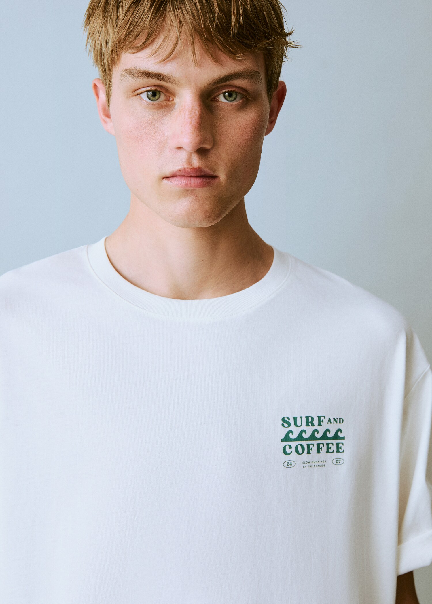 Short-sleeved printed t-shirt - Details of the article 1