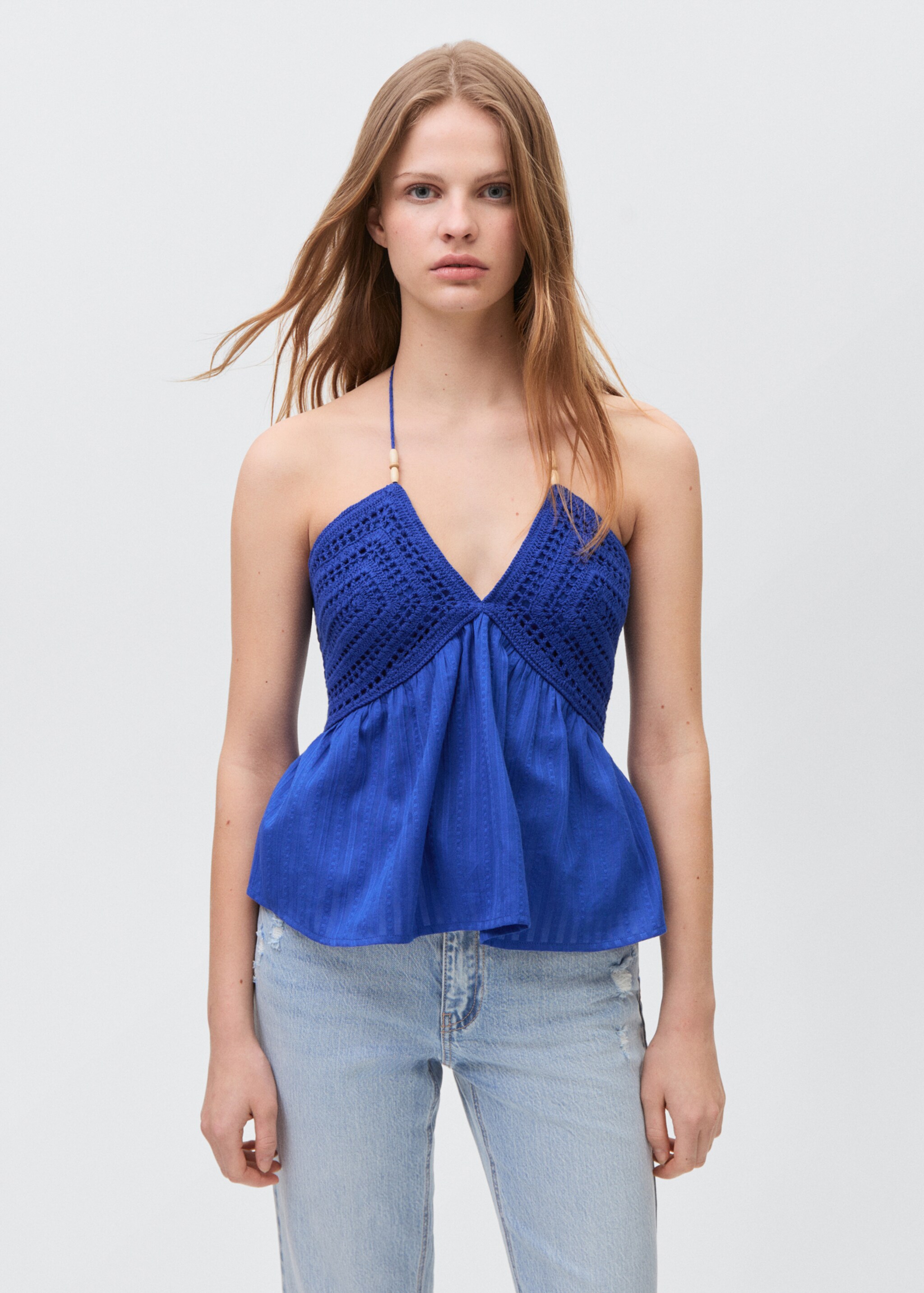 Crochet beaded top - Medium plane