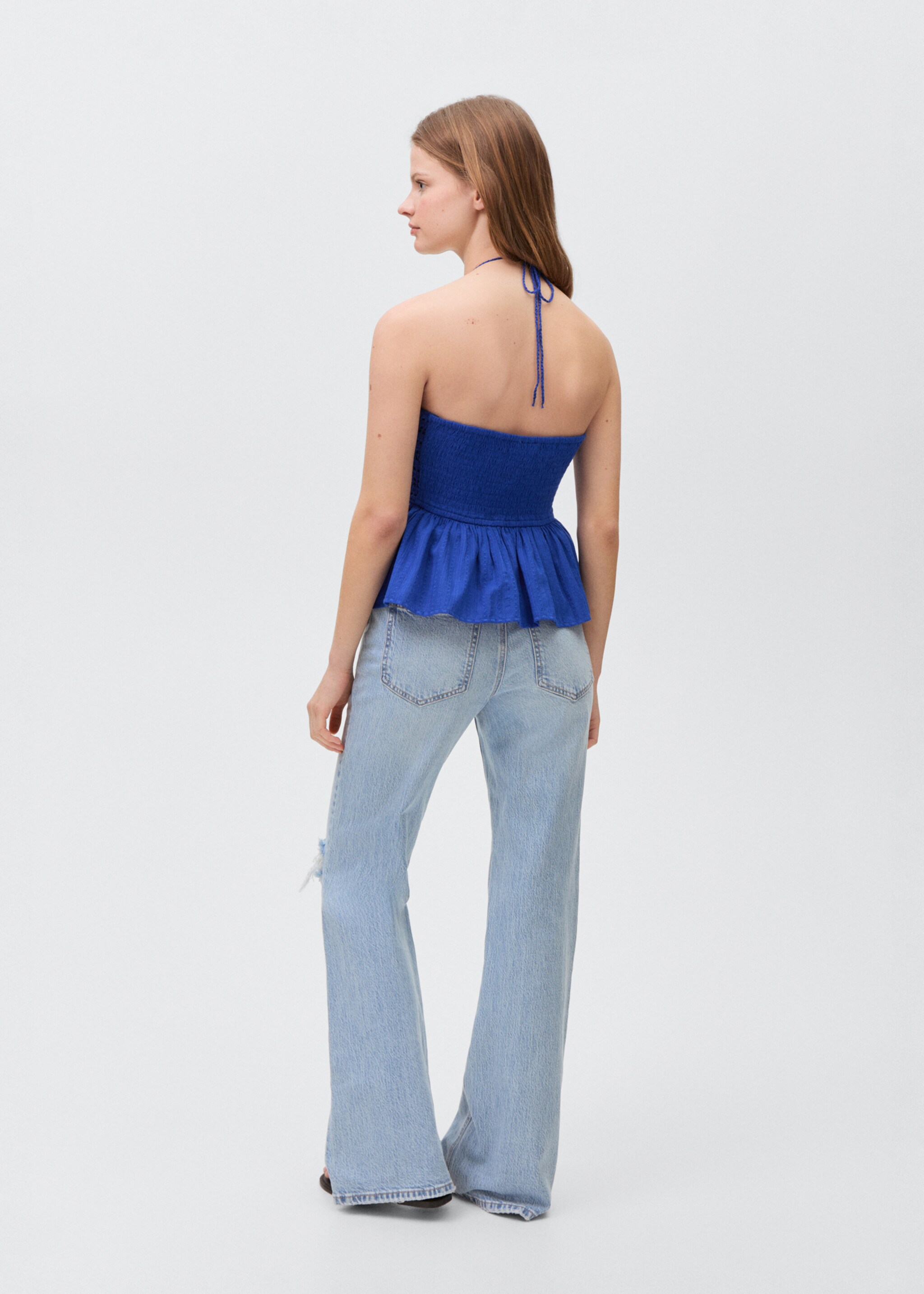 Crochet beaded top - Reverse of the article