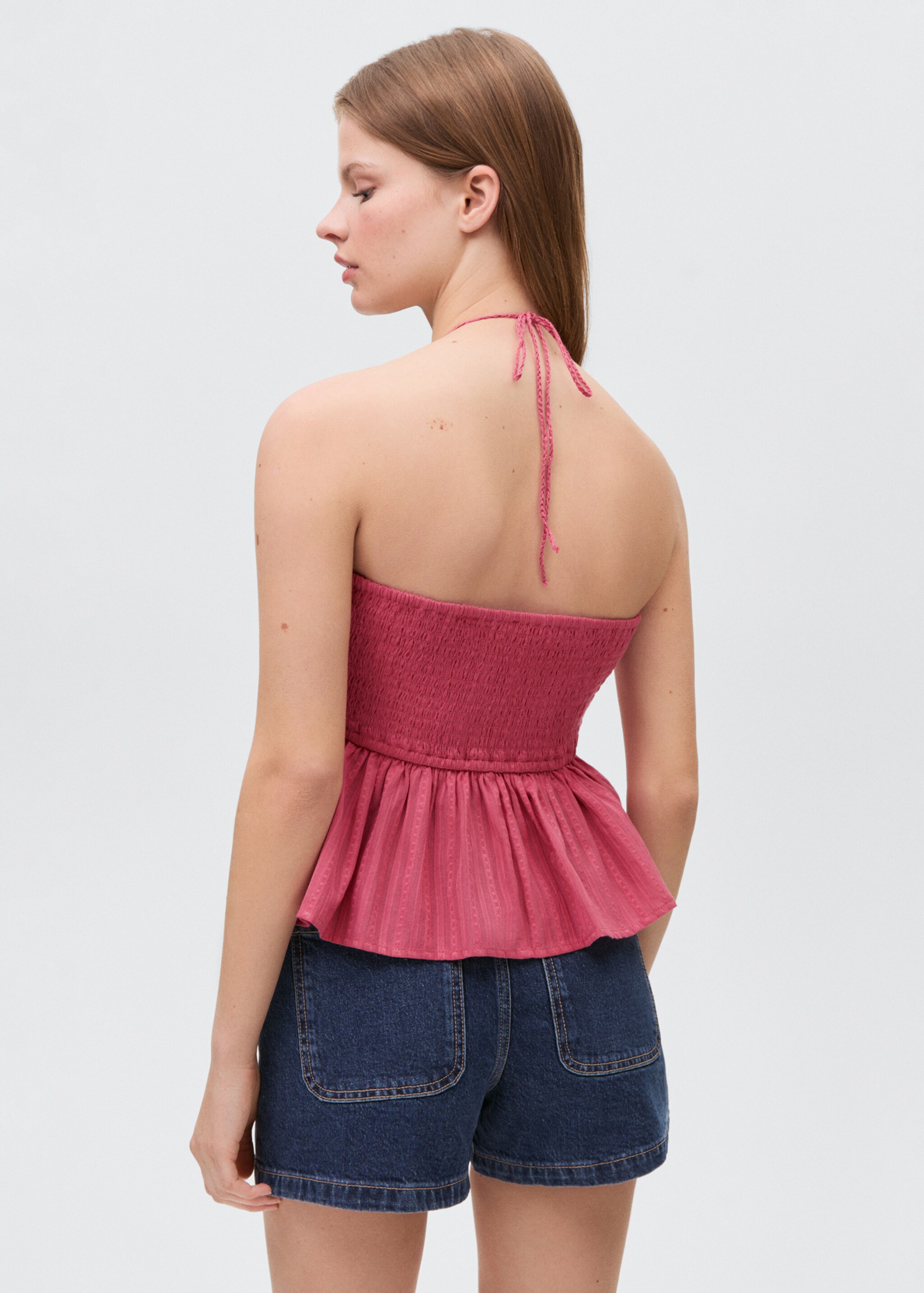 Crochet beaded top - Reverse of the article