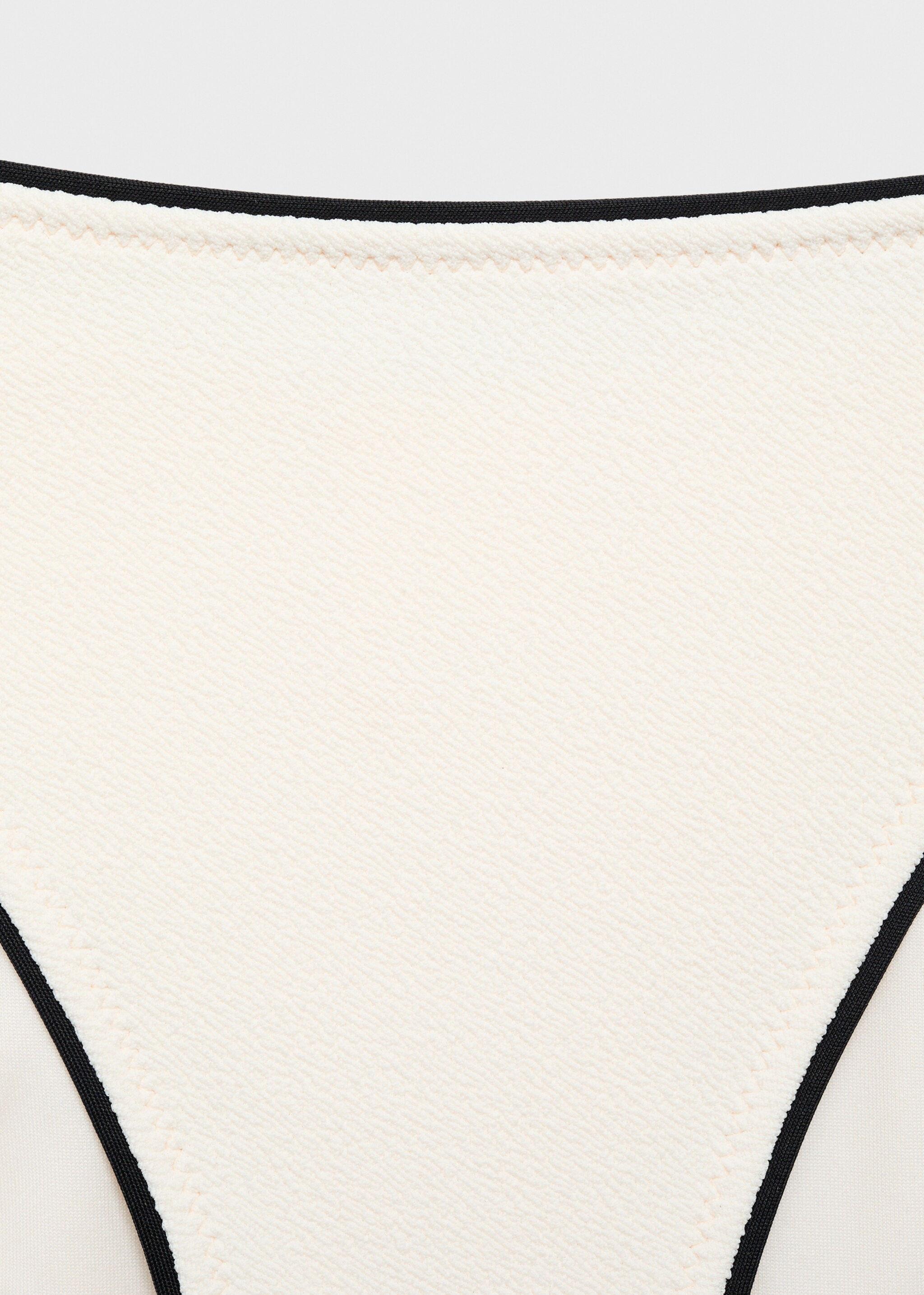 Bikini bottom with contrasting trims - Details of the article 0
