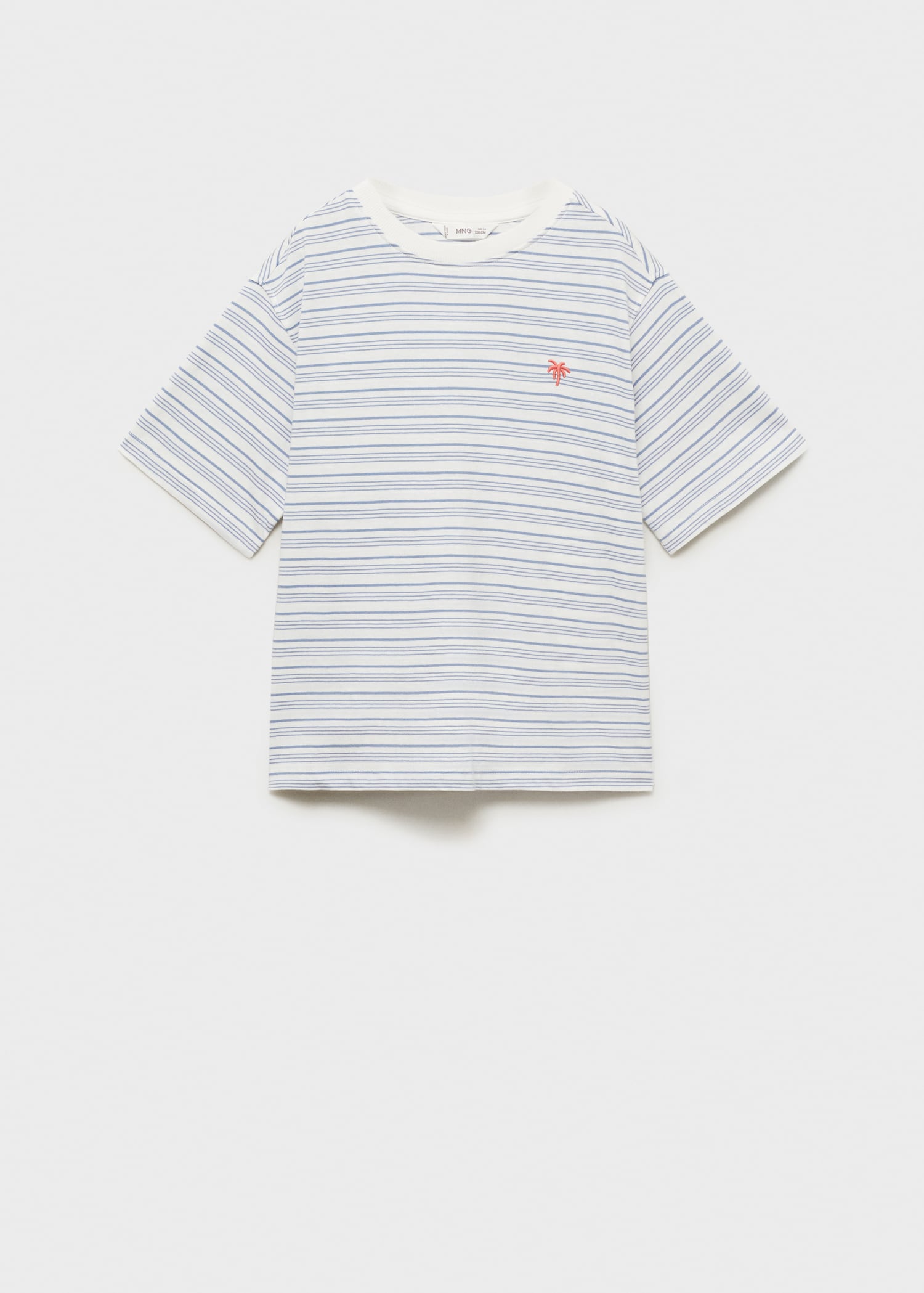 Gestreiftes T-Shirt in Wickel-Optik - Artikel ohne Model