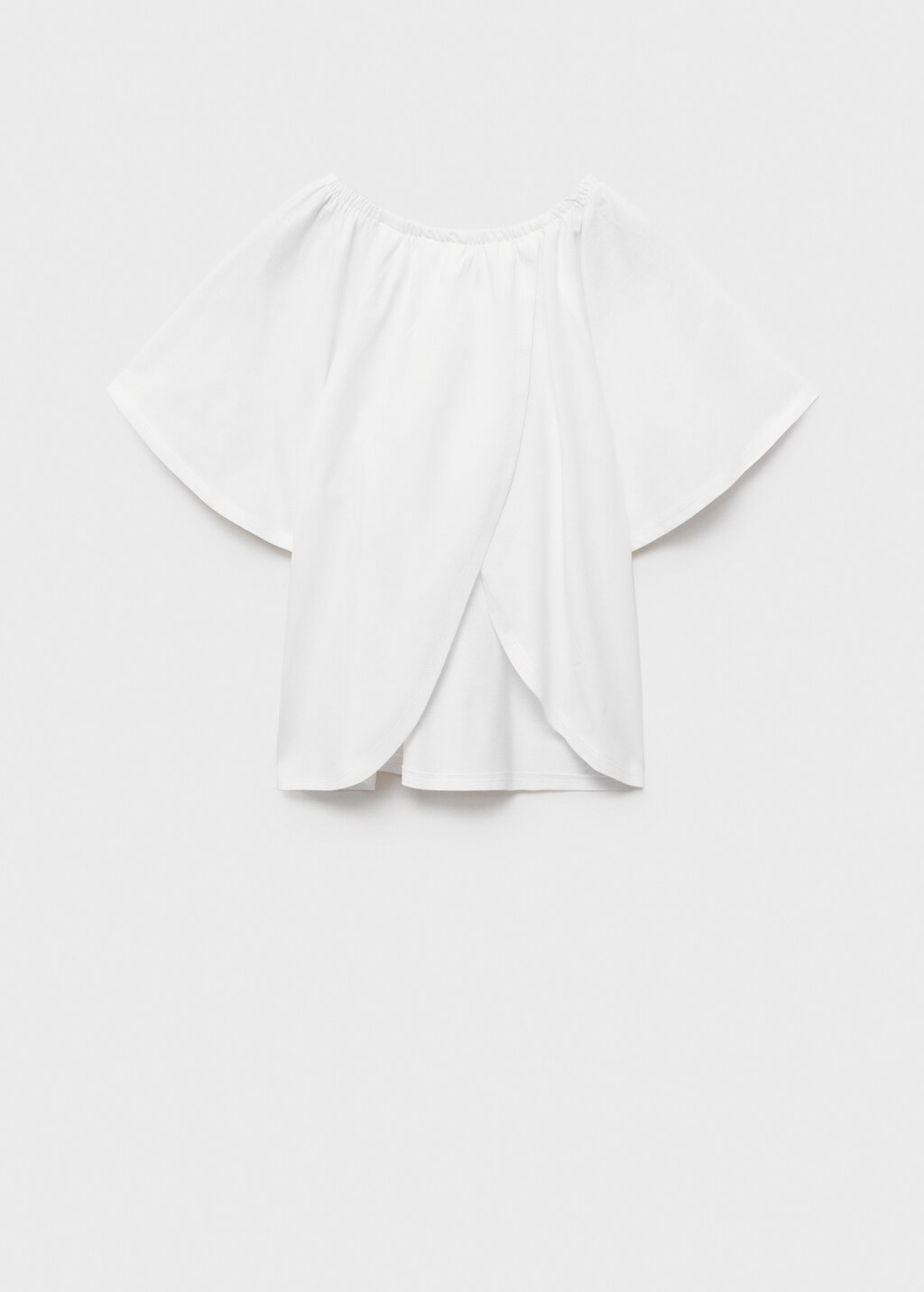 pois♡blouse tee white tops