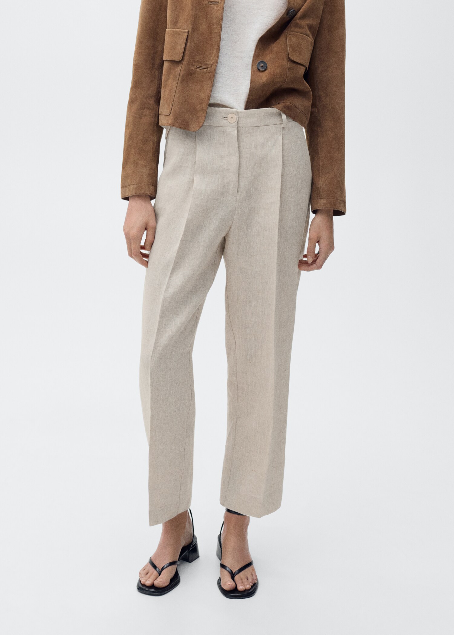 Pantalons lli pinces - Pla mig