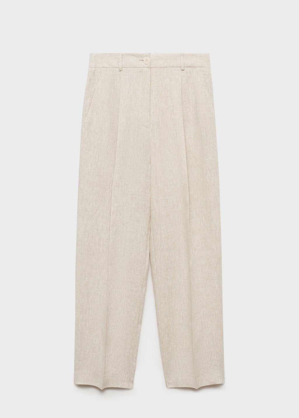 Pleated linen pants