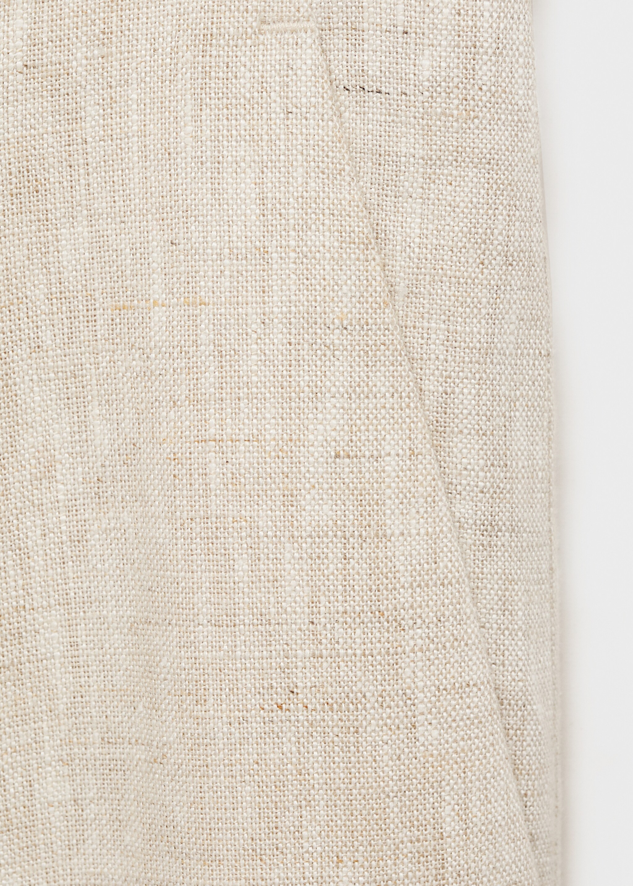 Pleated linen trousers - Details of the article 0