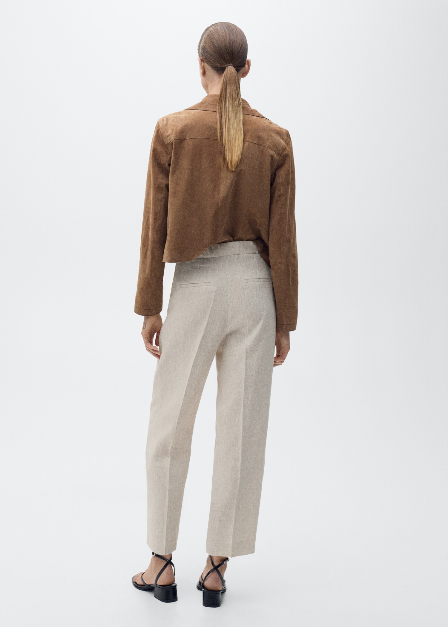 Pantalons lli pinces - Revers de l'article