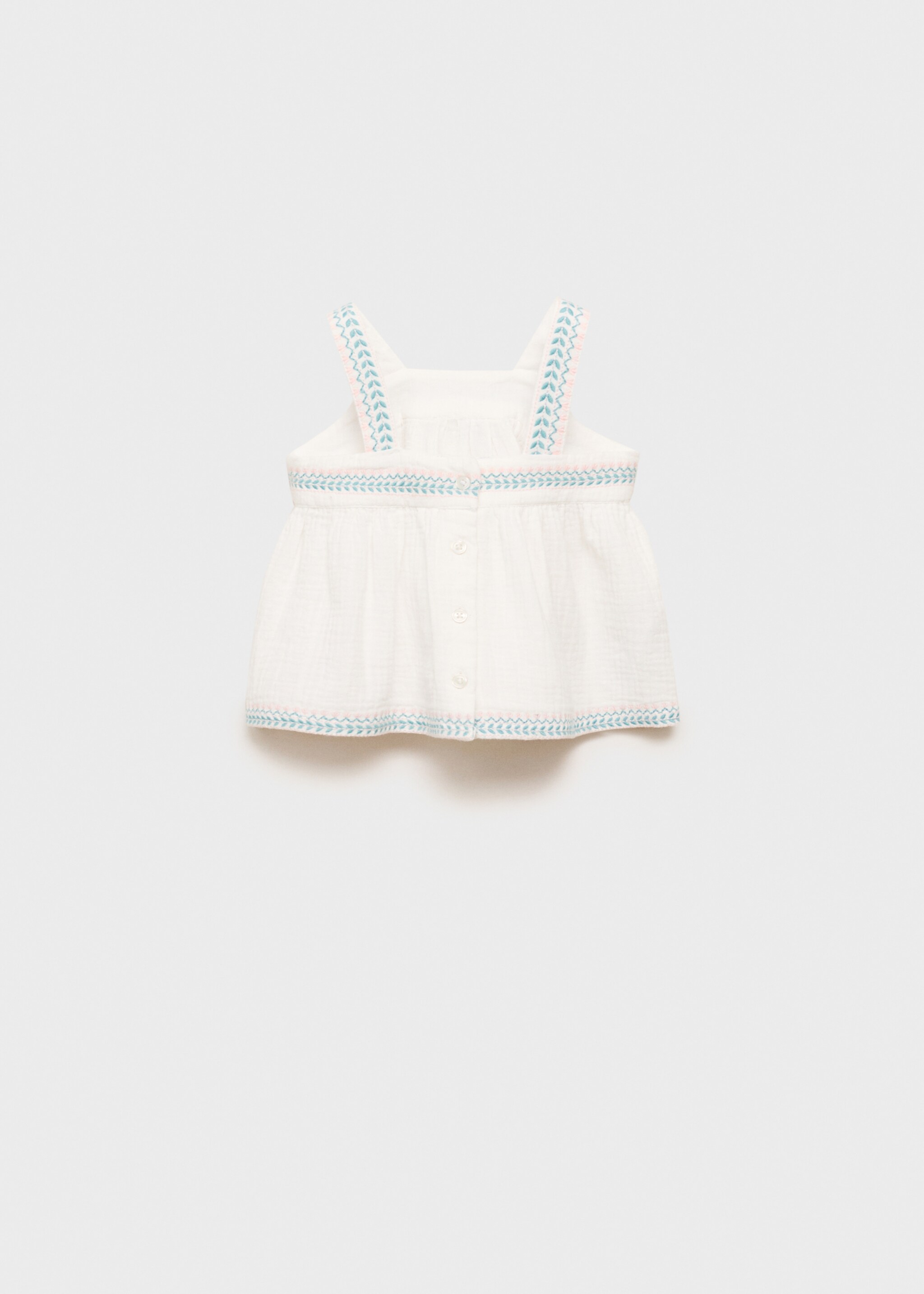 Bambula embroidered blouse - Reverse of the article