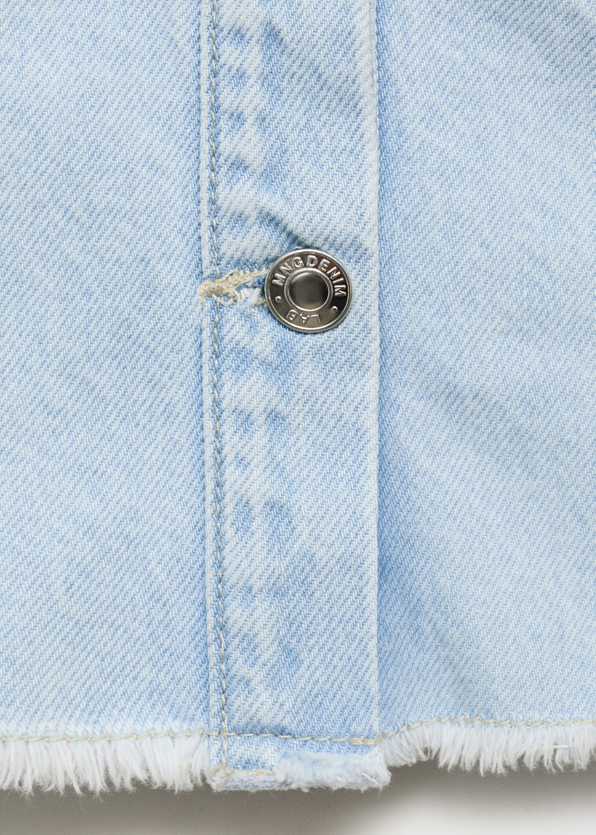 Denimjakke med frynsete kant - Artikkeldetalj 0
