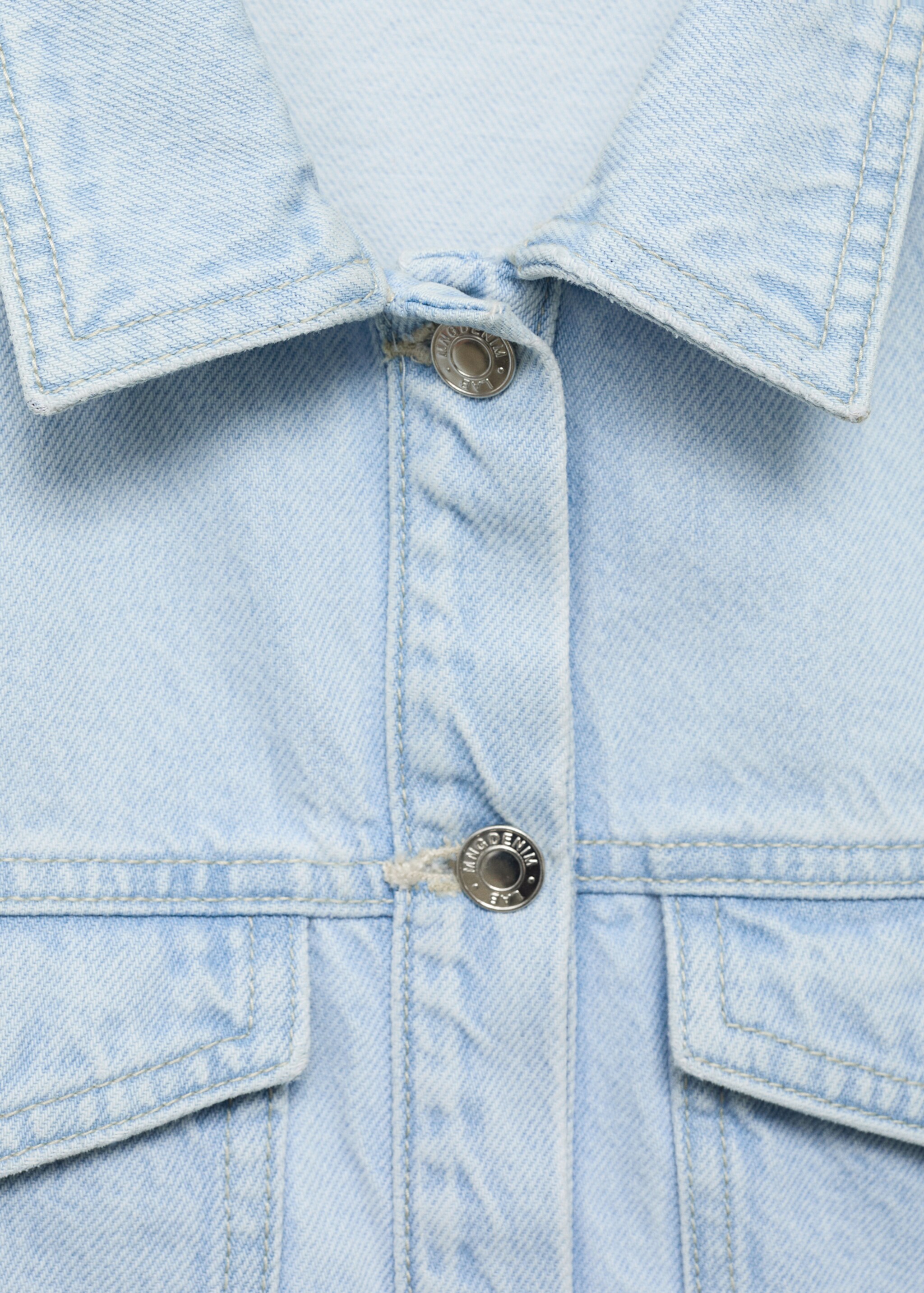 Denimjakke med frynsete kant - Artikkeldetalj 8