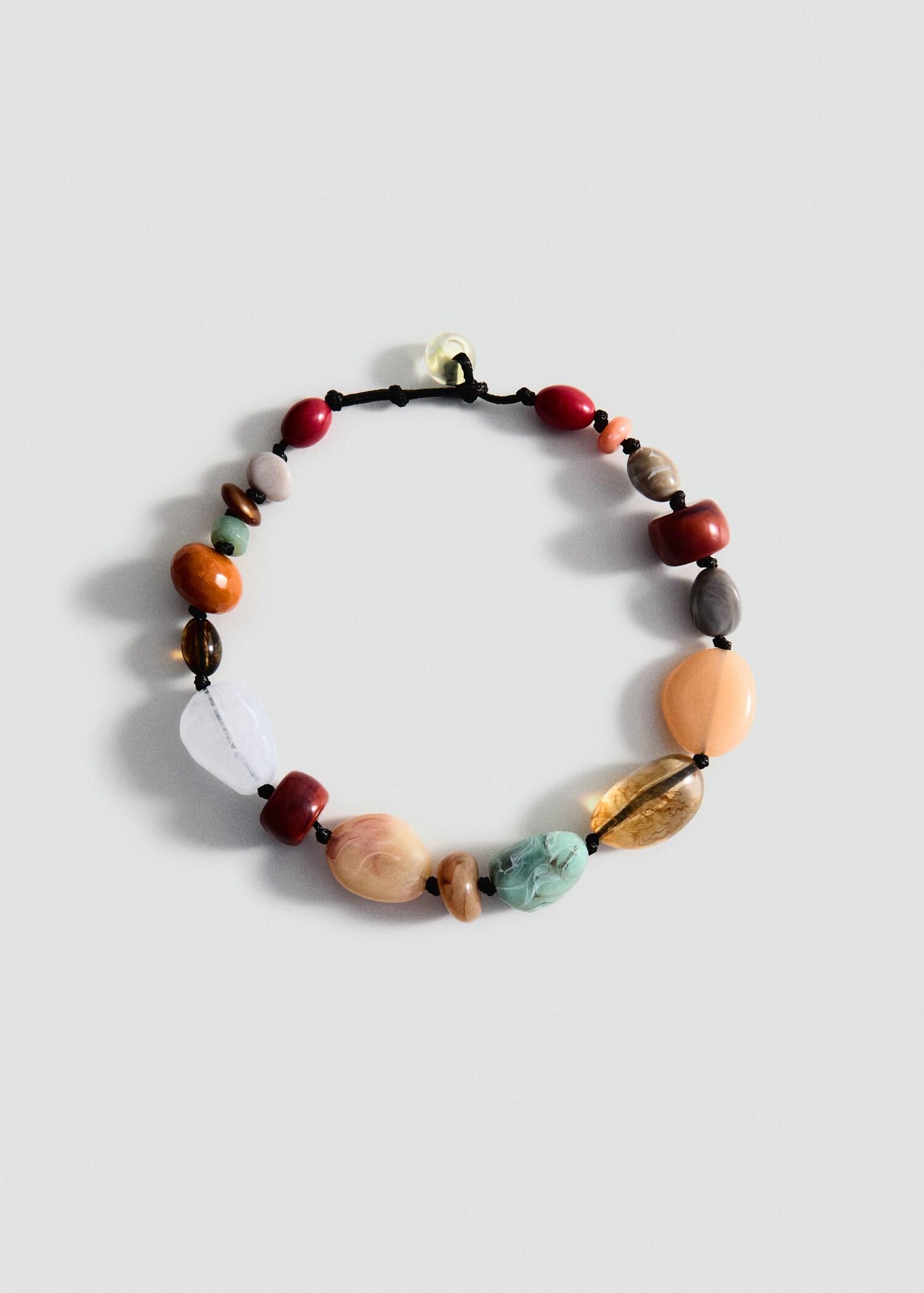 Textured Ball Necklace in Multi