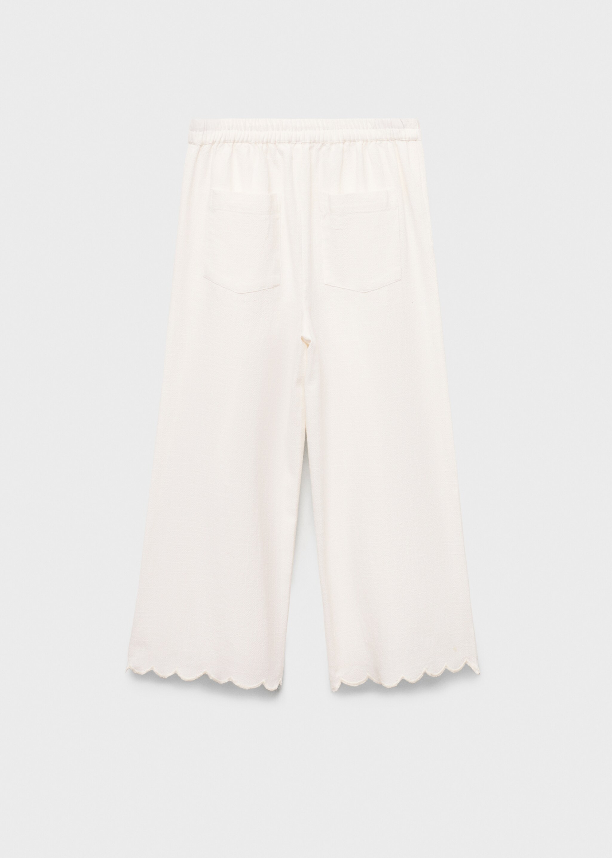 Swiss-embroidered trousers - Reverse of the article