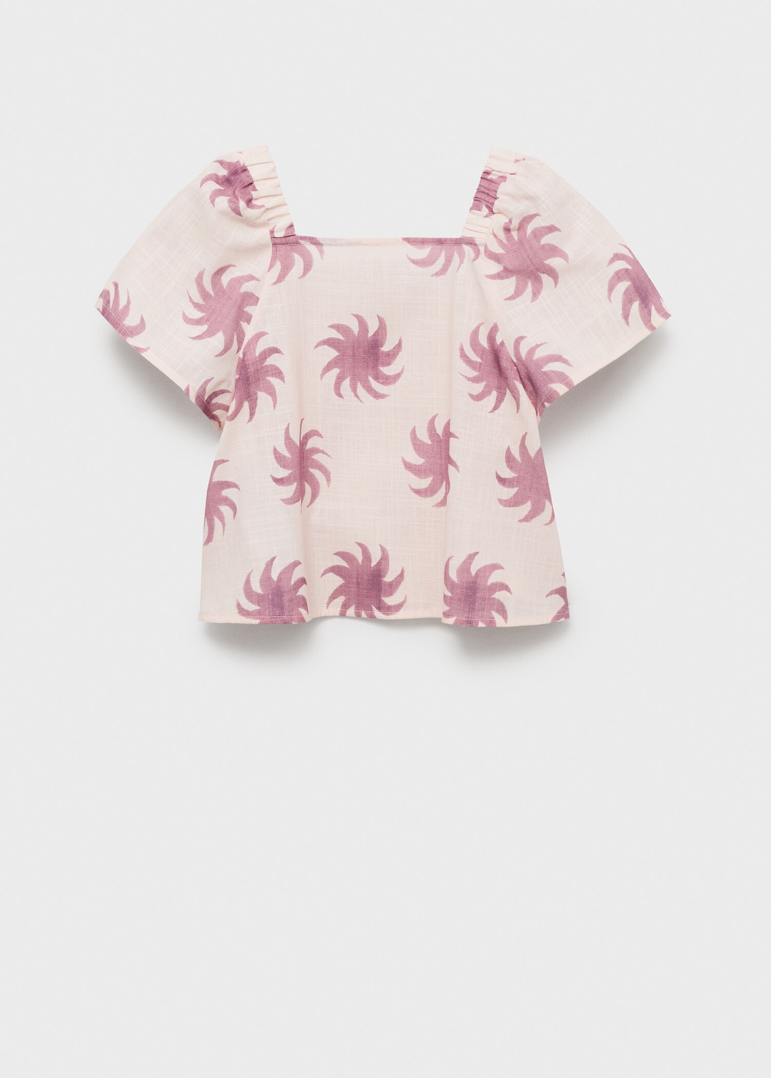 Blusa crop estampada - Artículo sin modelo