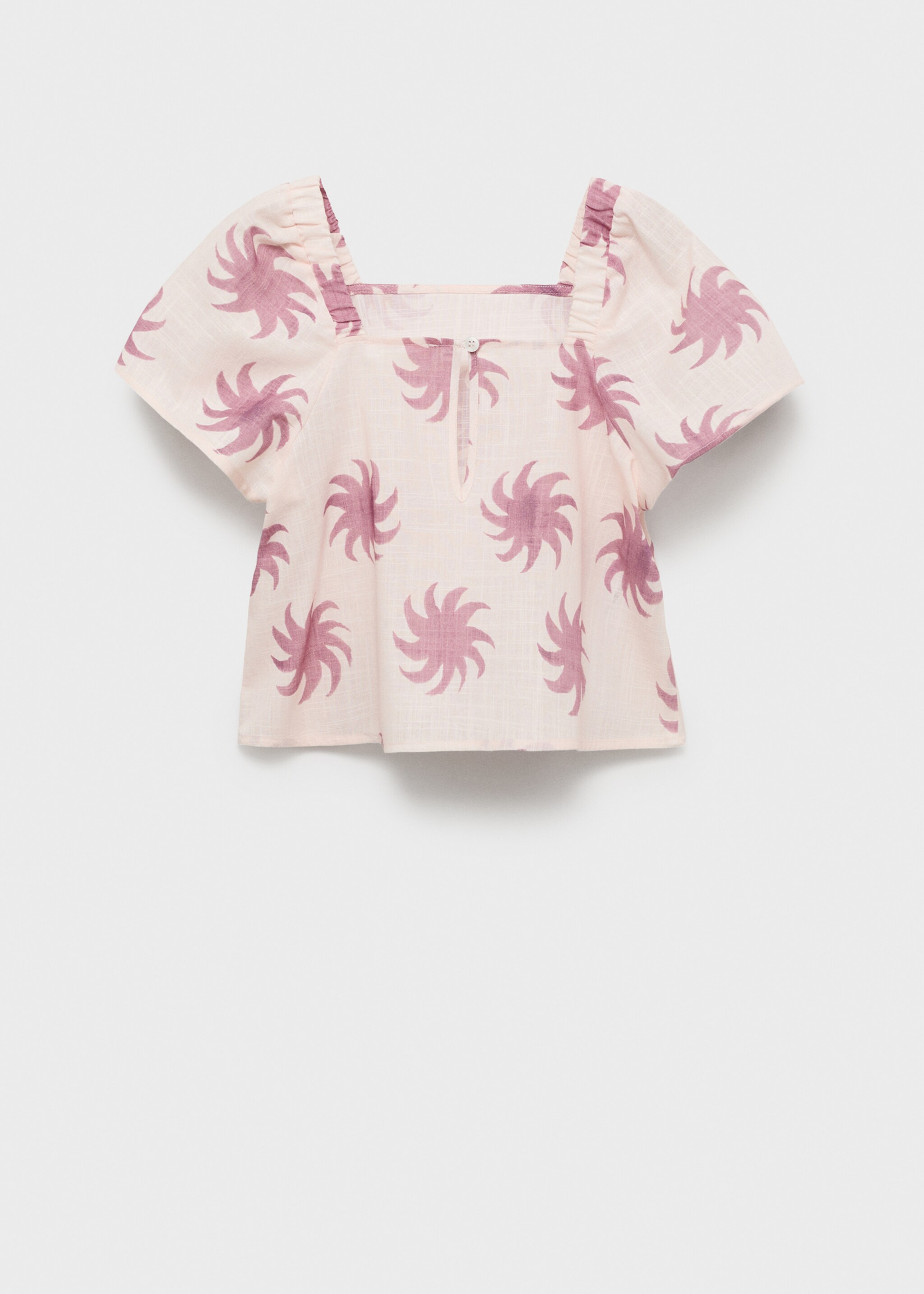 Blusa crop estampada - Reverso del artículo