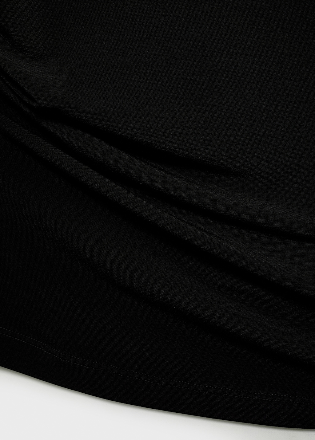 Asymmetrical top with metallic appliqué