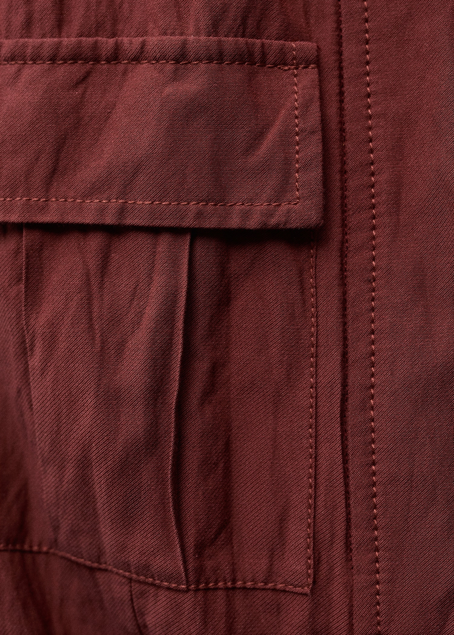 Creased-effect suit waistcoat with pockets - Details of the article 0
