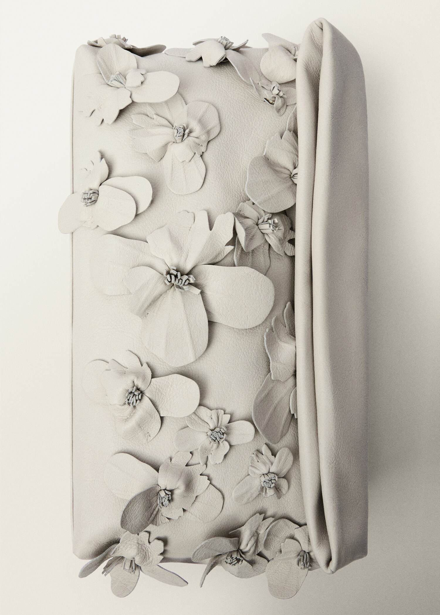 Bolso mano piel detalle flores - Detalle del artículo 2