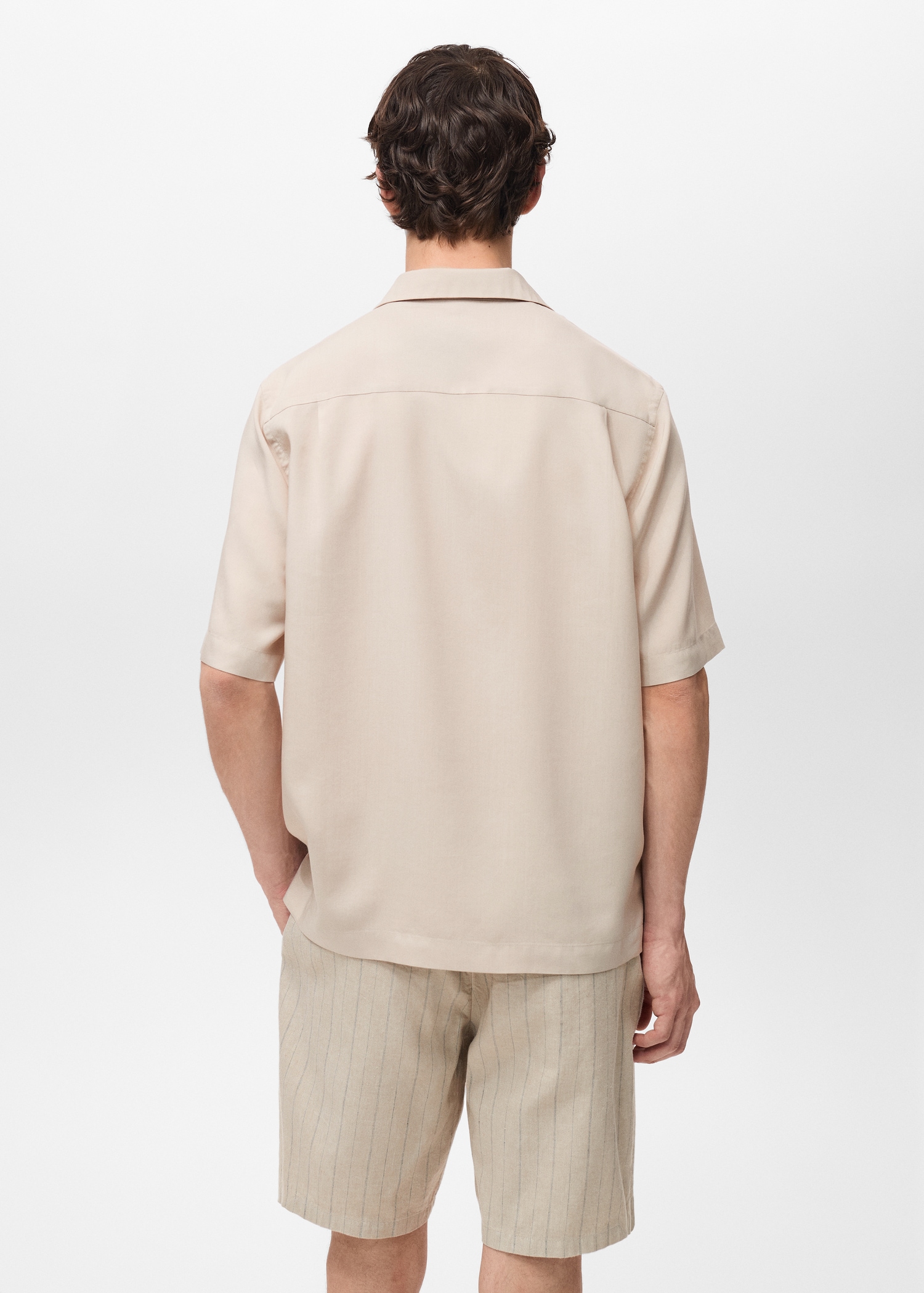 Lyocell shirt with pocket - Reverse of the article