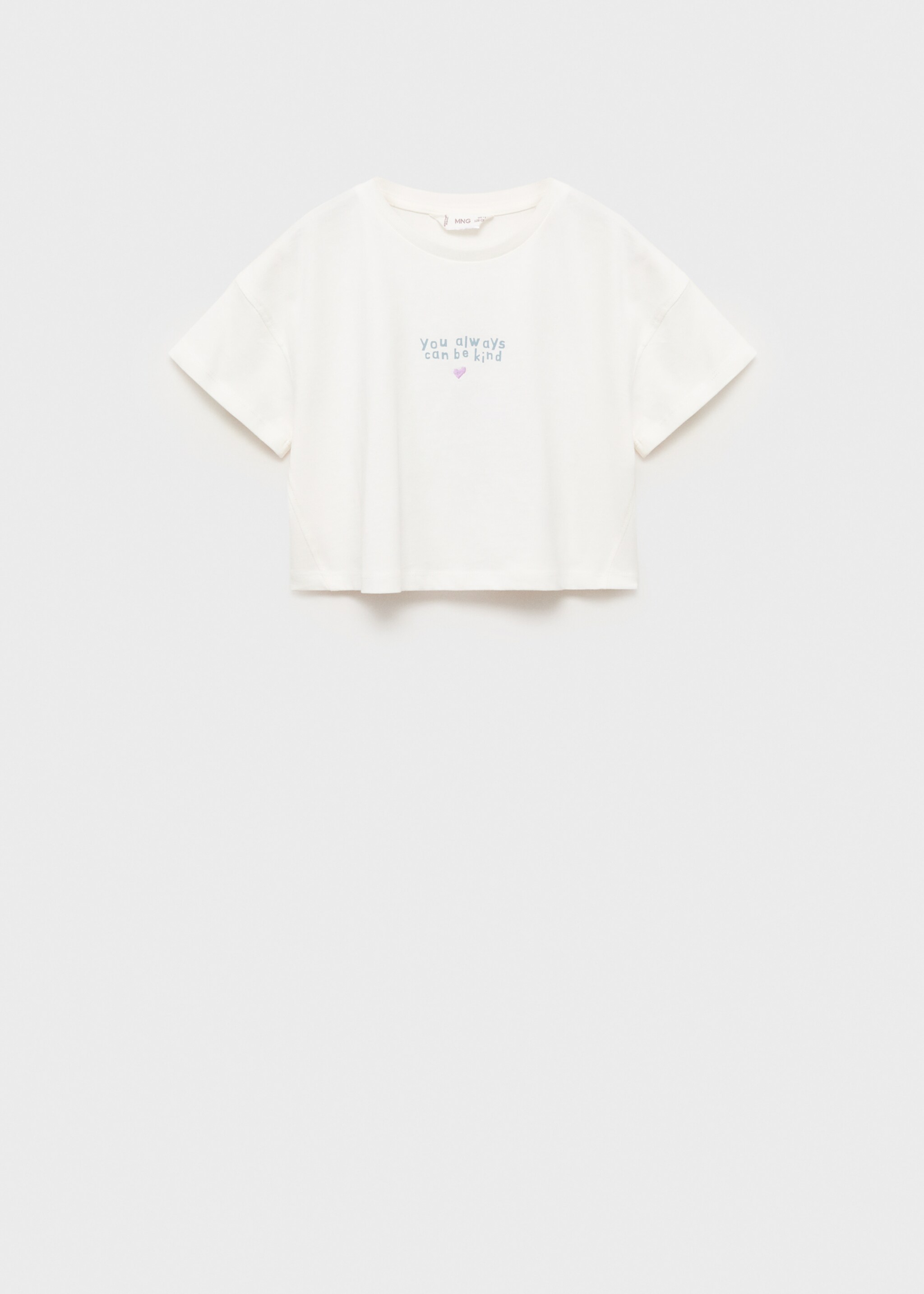Message crop T-shirt - Article without model
