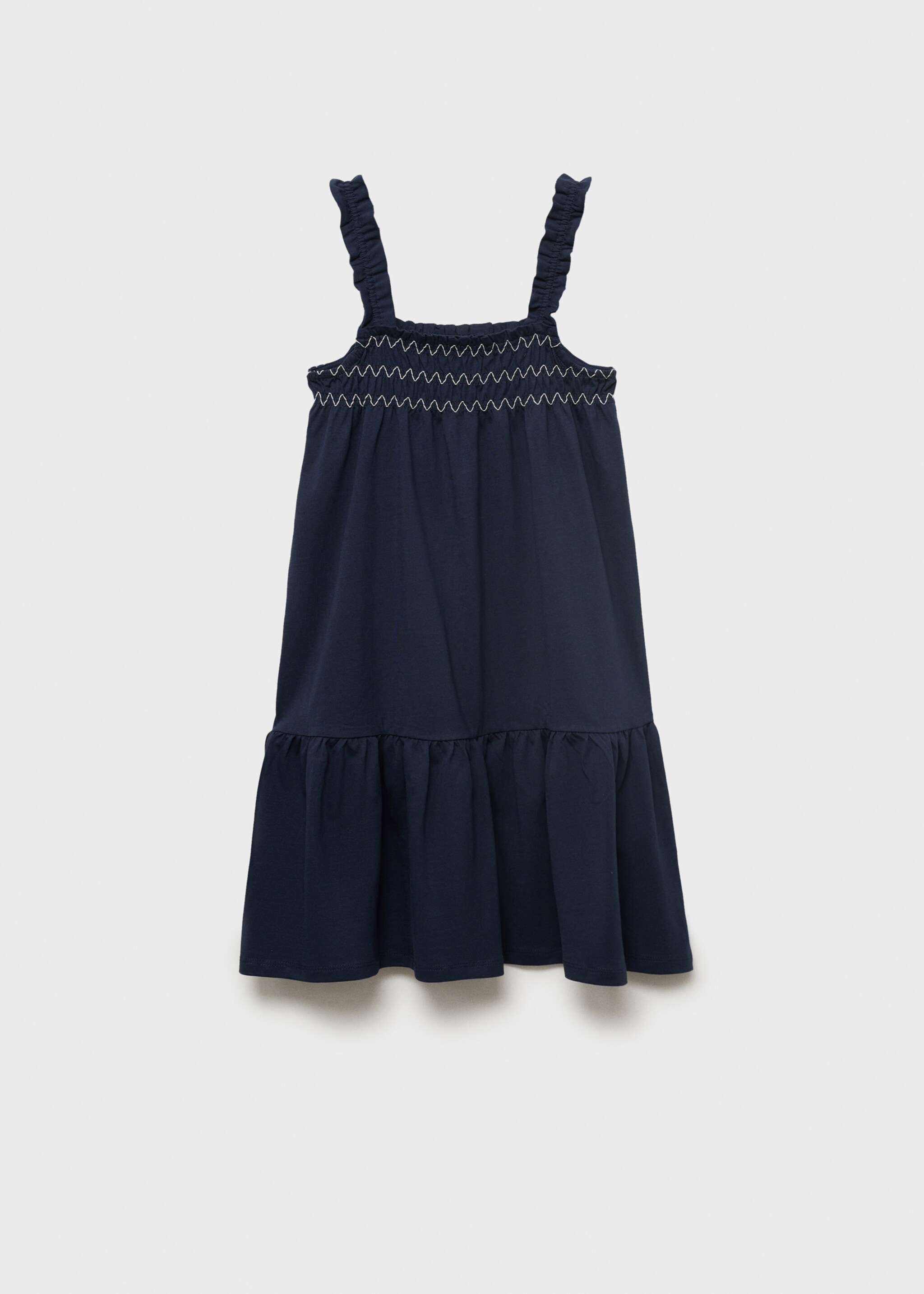 Embroidered flounce dress - Article without model