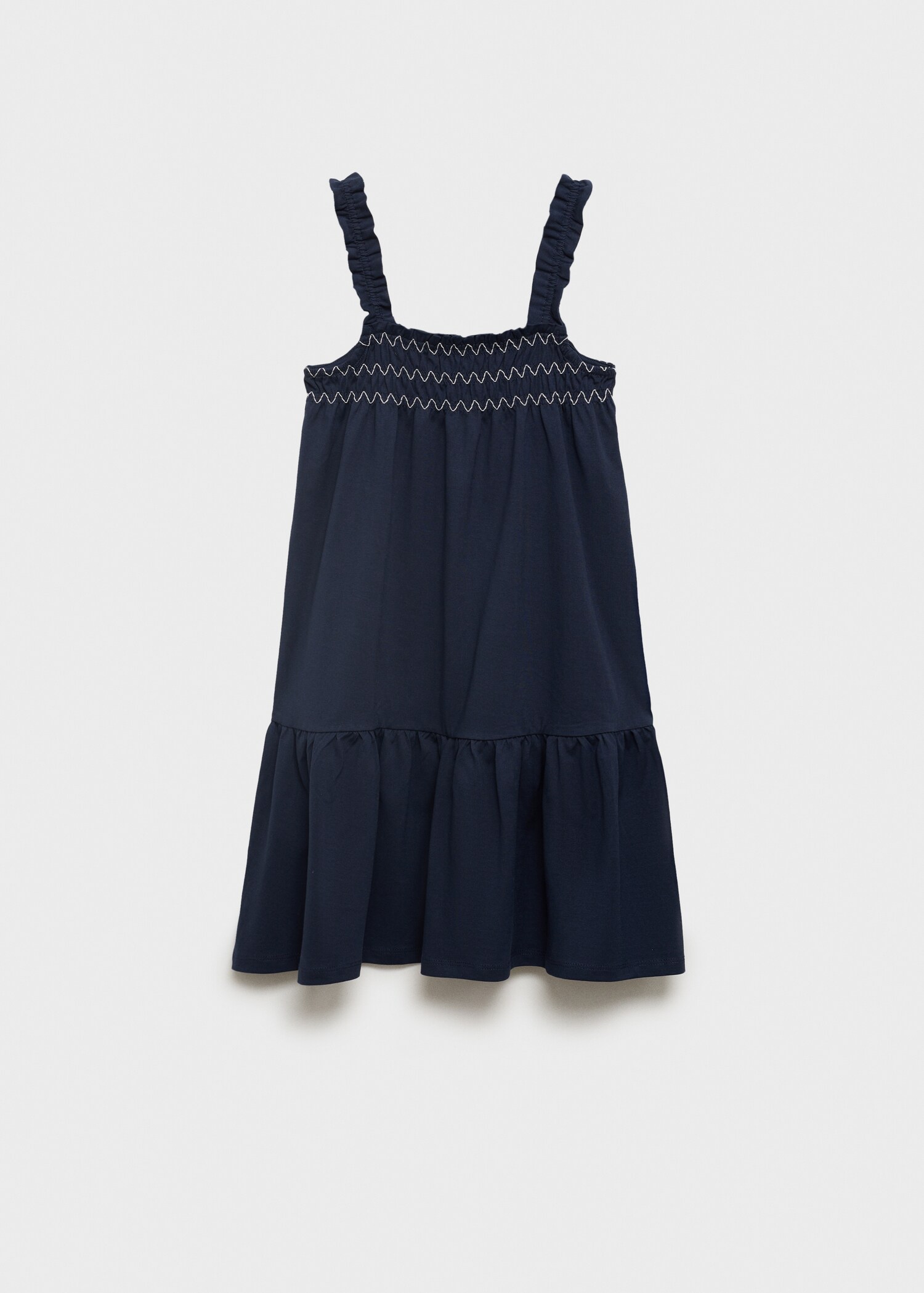 Embroidered flounce dress - Reverse of the article