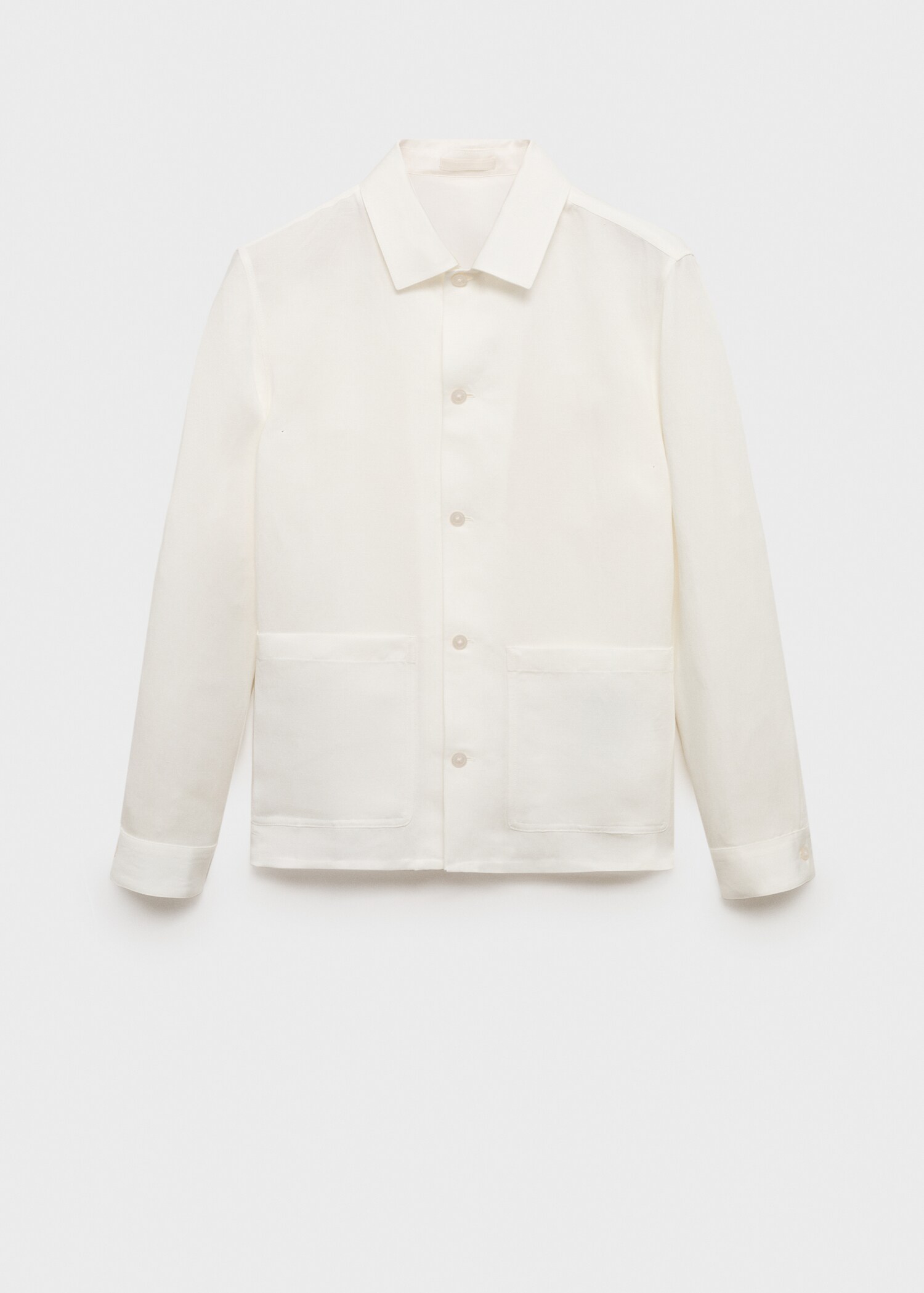 Sobrecamisa mezcla lino bolsillos - Artículo sin modelo