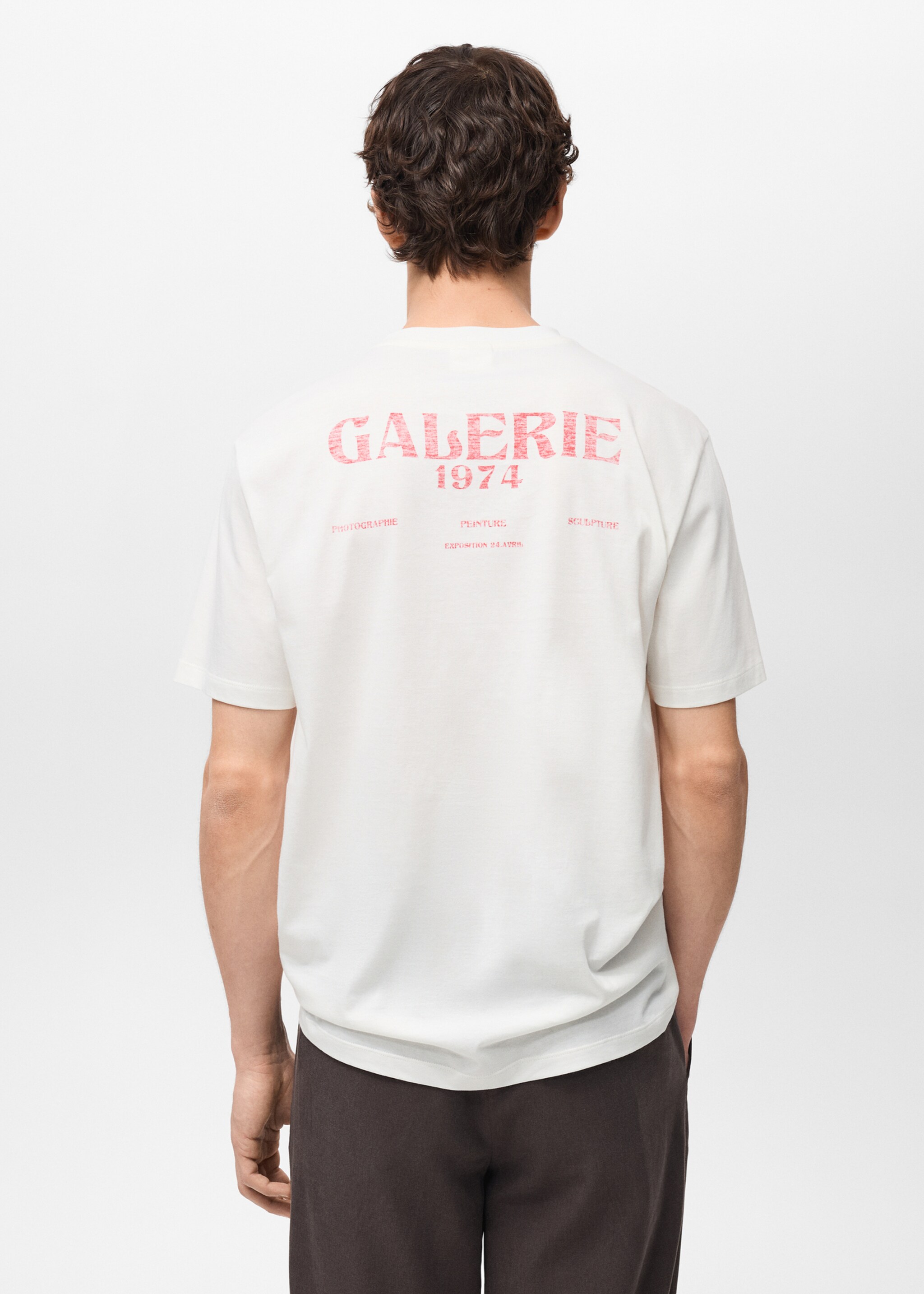 T-shirt med meddelande - Artikelns baksida