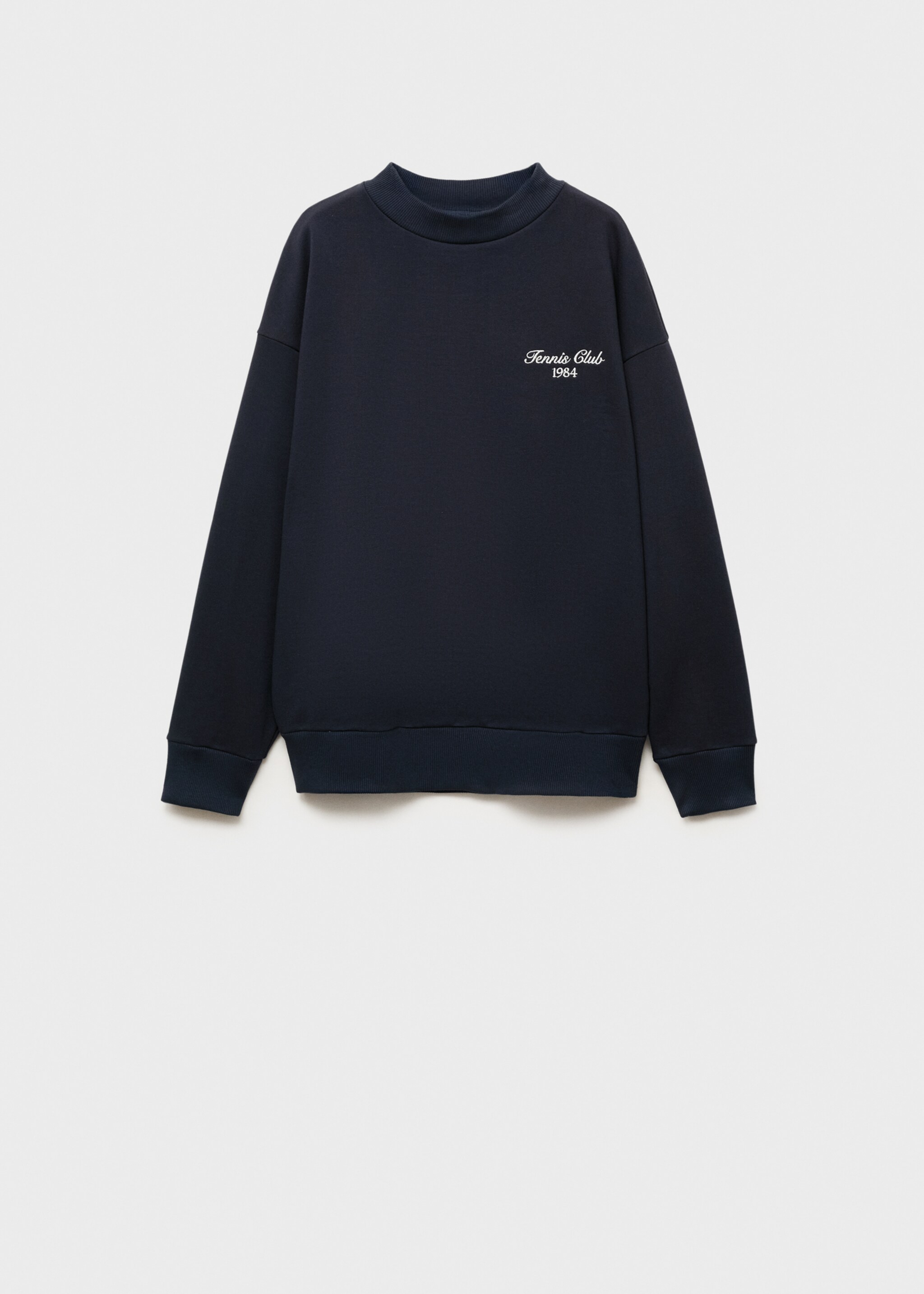 Oversized sweatshirt with printed message - Article without model