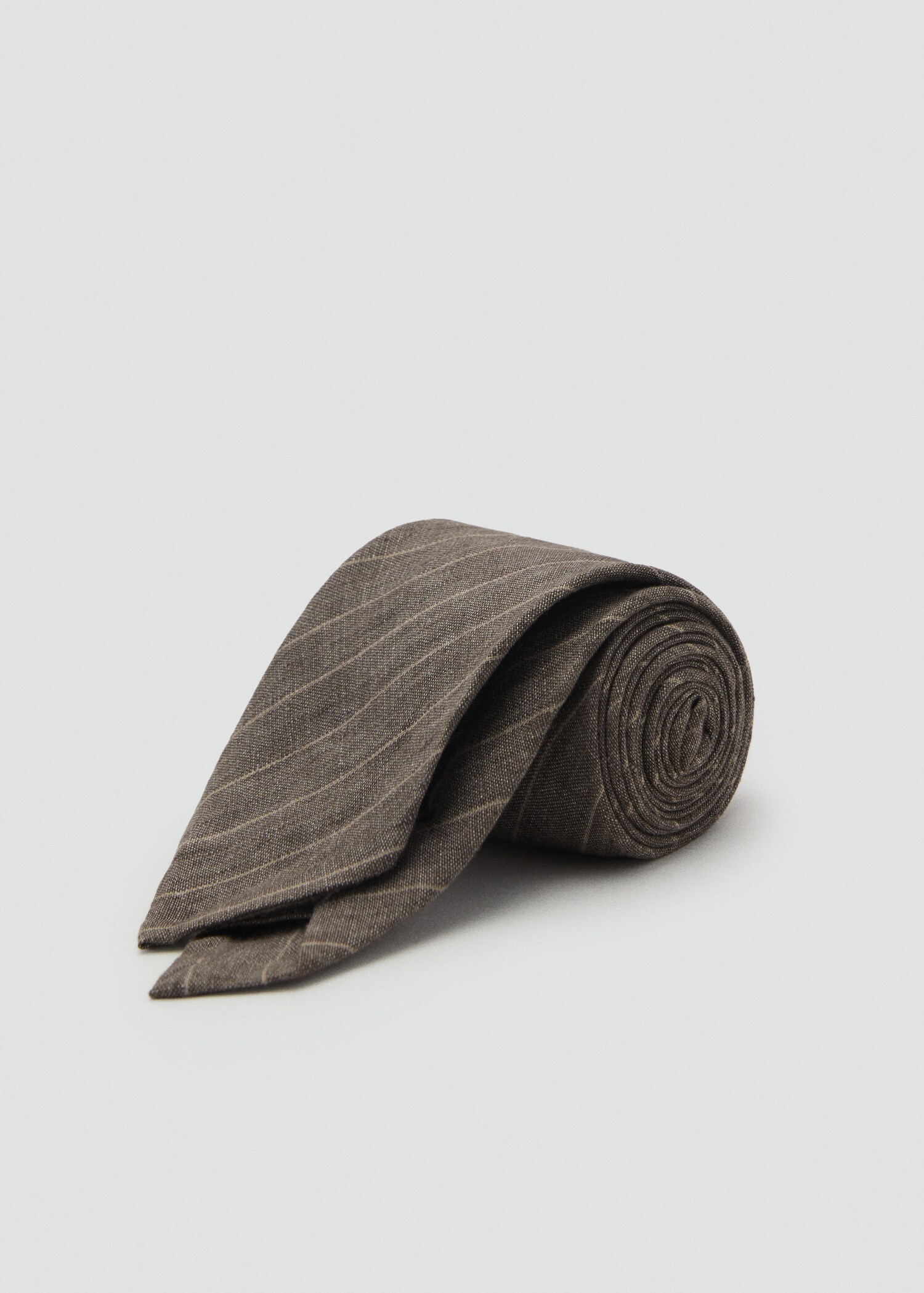 100% linen tie with pinstripe - Medium plane