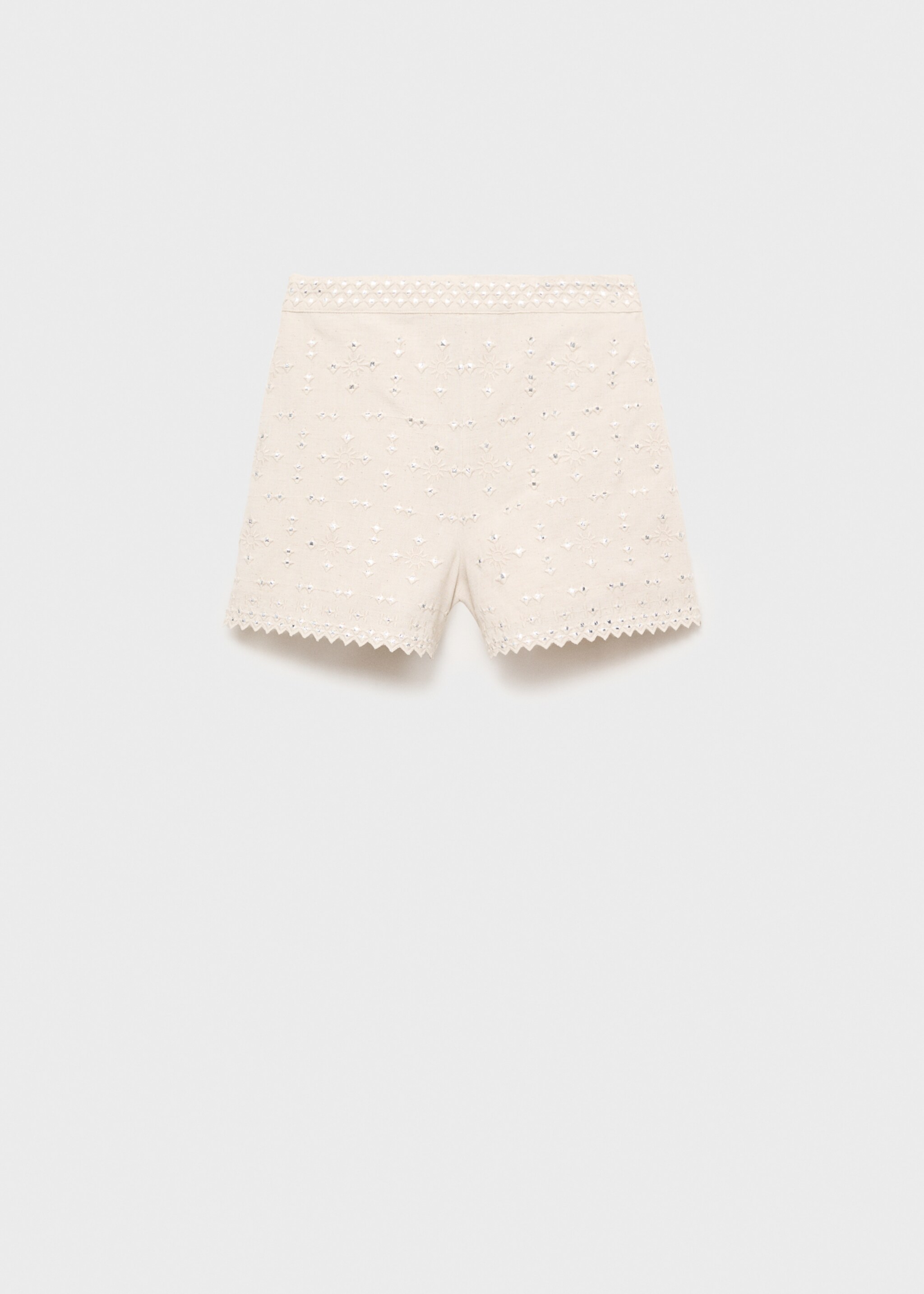 Embroidered mirrored shorts - Article without model