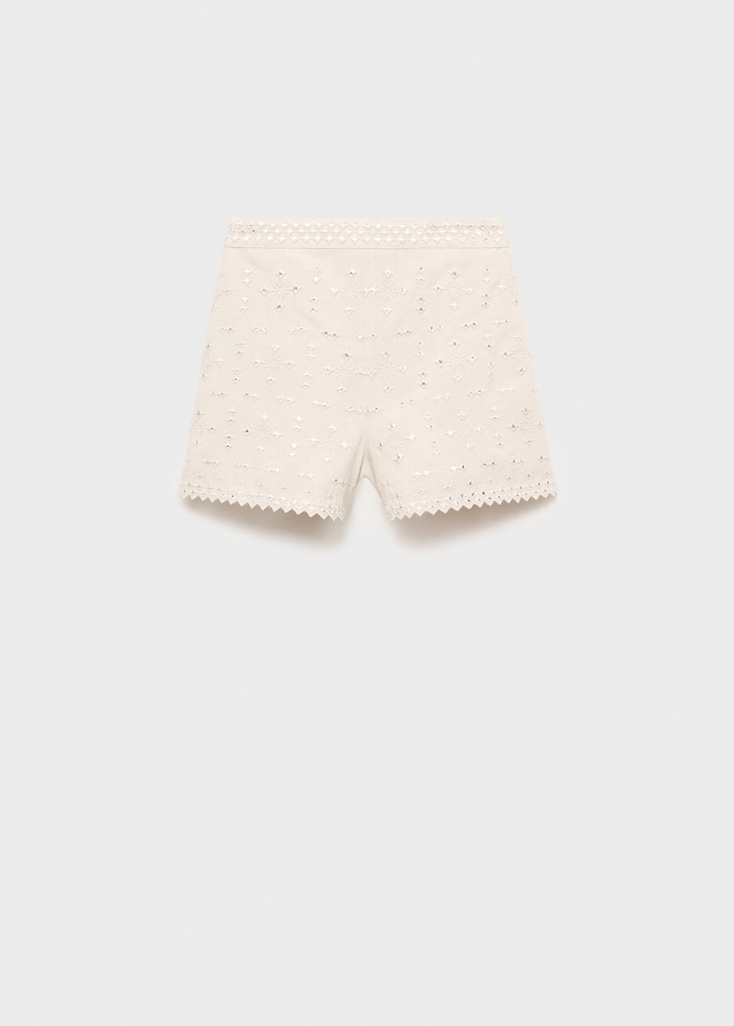 Embroidered mirrored shorts - Article without model