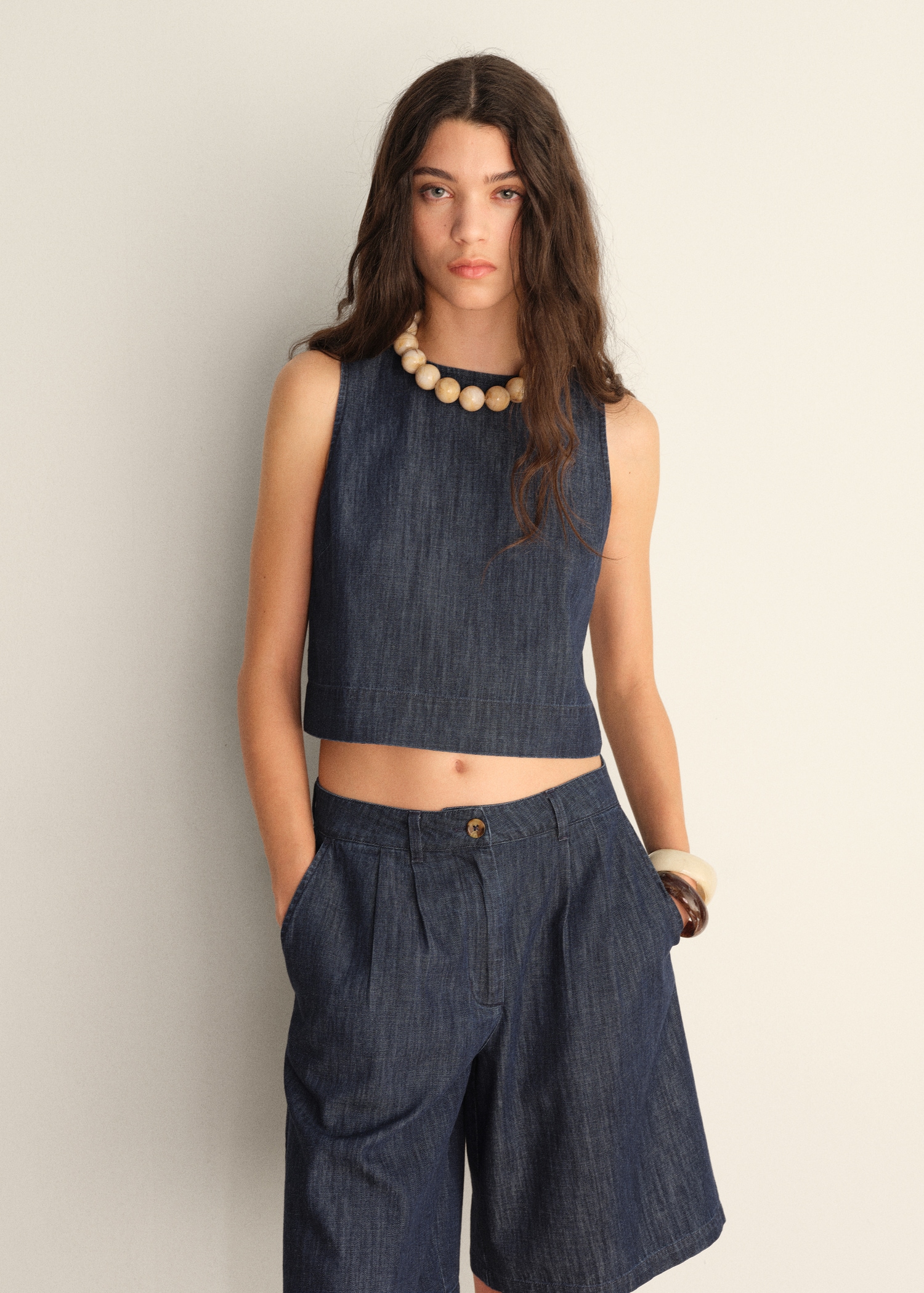Sar Crop Denim Sar Crop Denim