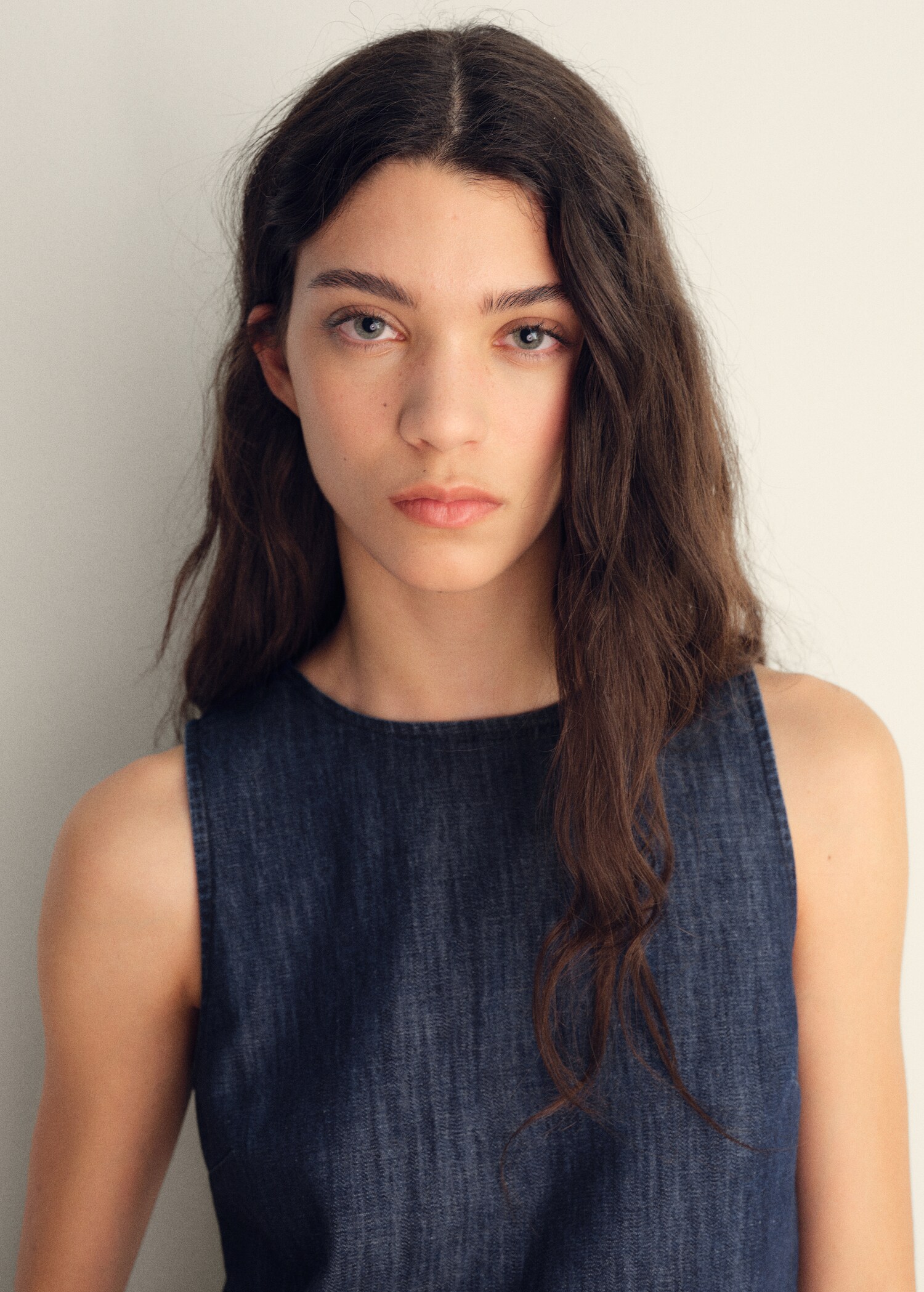Top crop denim rinse wash - Détail de l'article 1