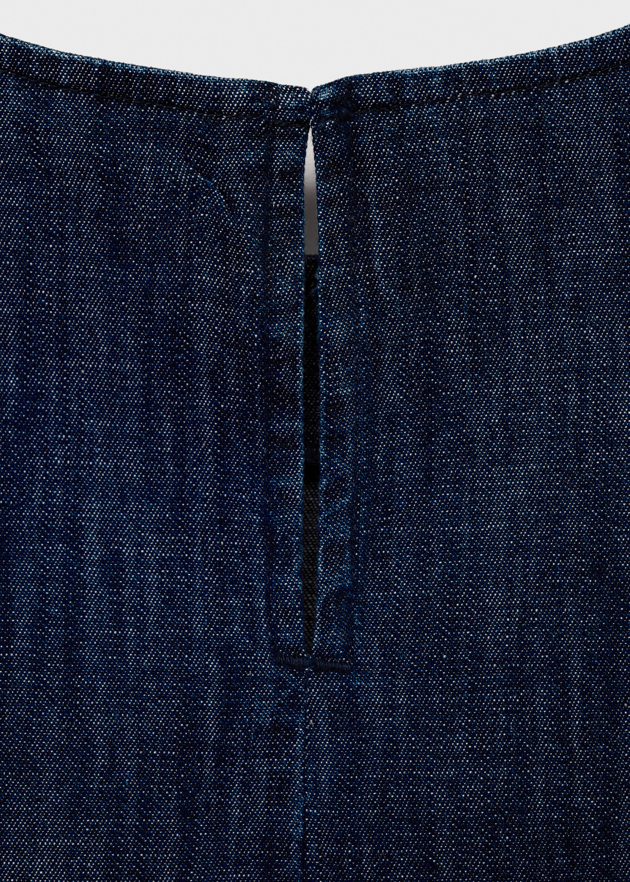 Rinse-wash denim crop top - Details of the article 8