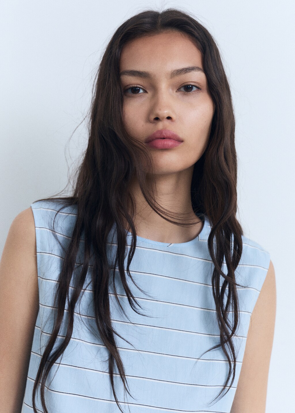 Striped cotton blouse - image 4