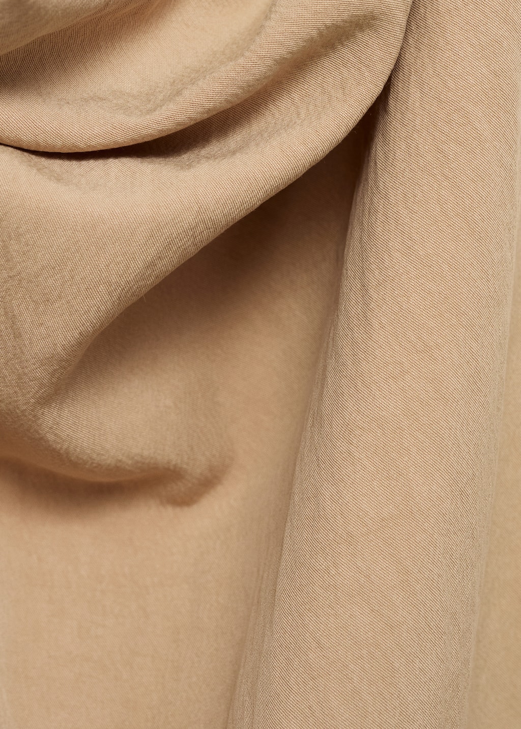 Lyocell top with draped neck