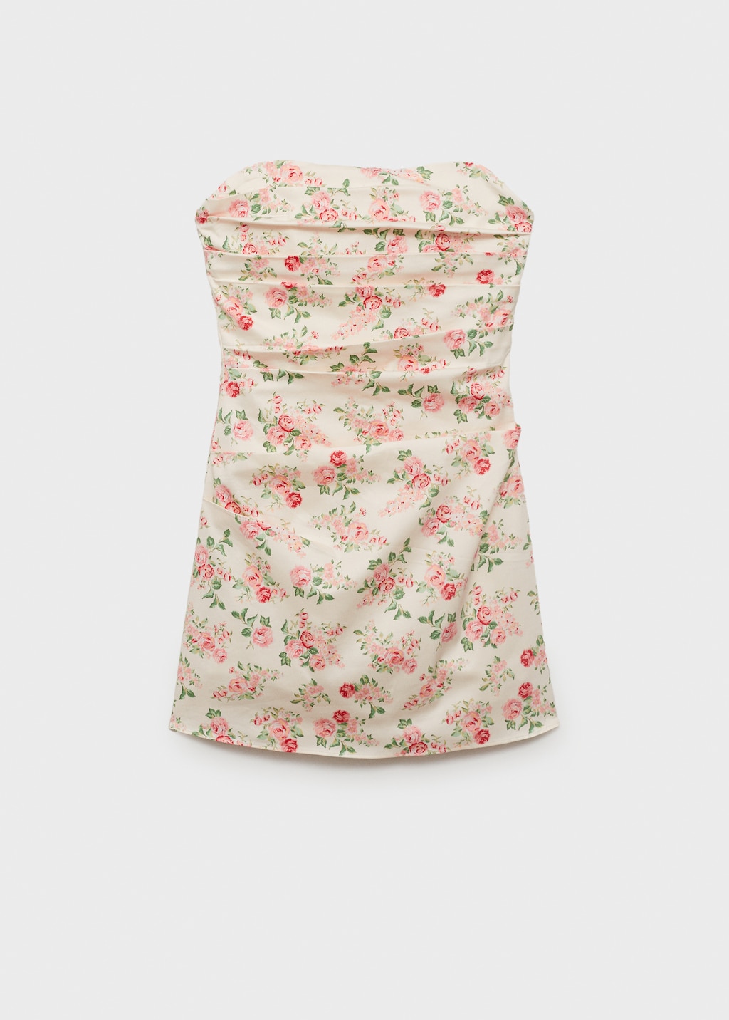 Strapless floral dress - image 5