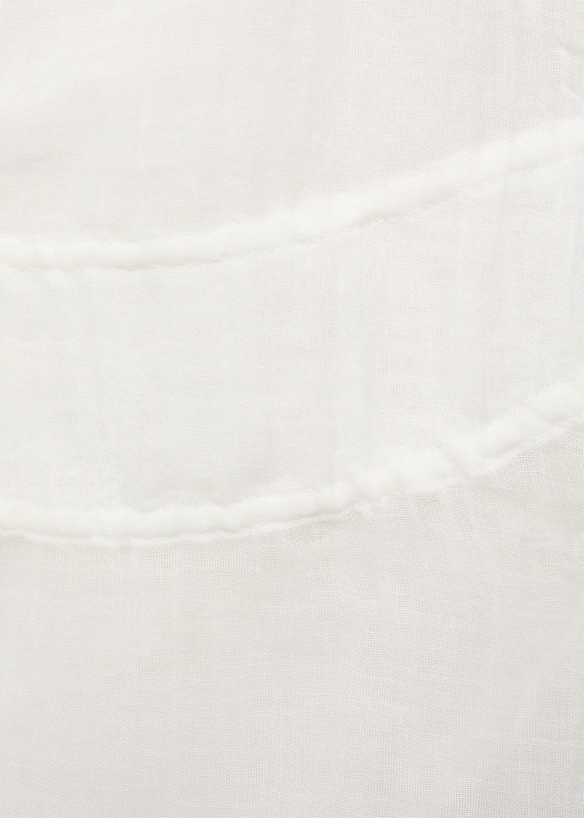 Ramie crop top with bow closure - Details of the article 0