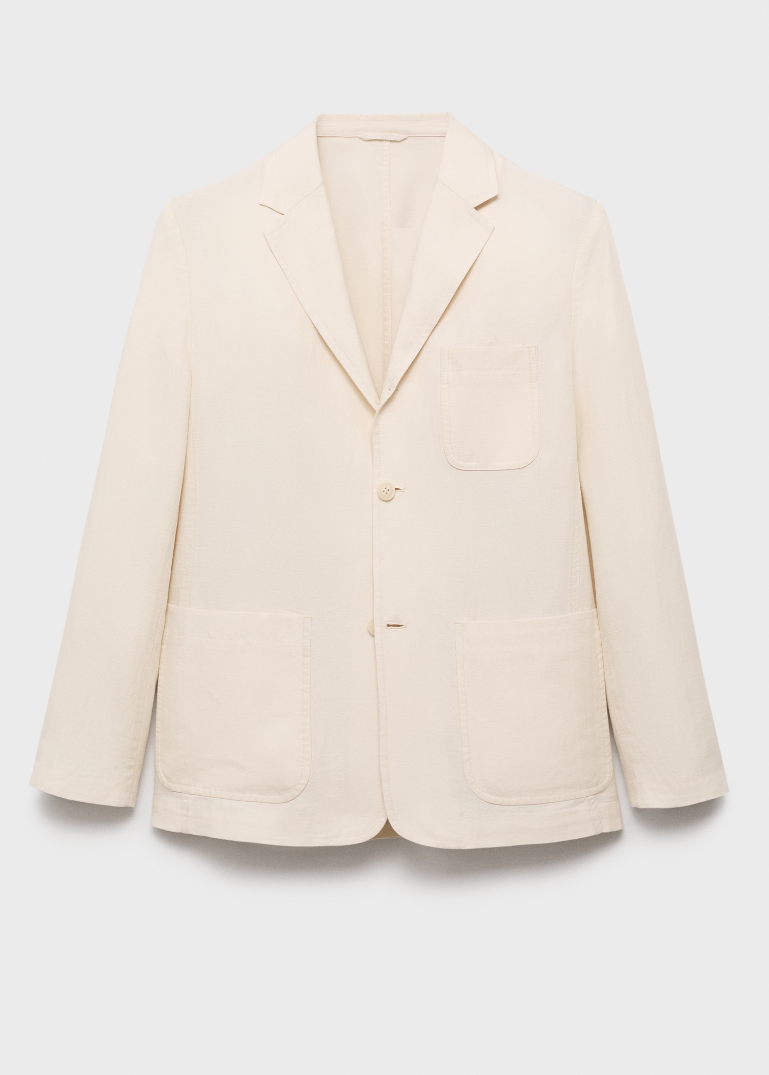 Linen-lyocell blend suit jacket - Article without model