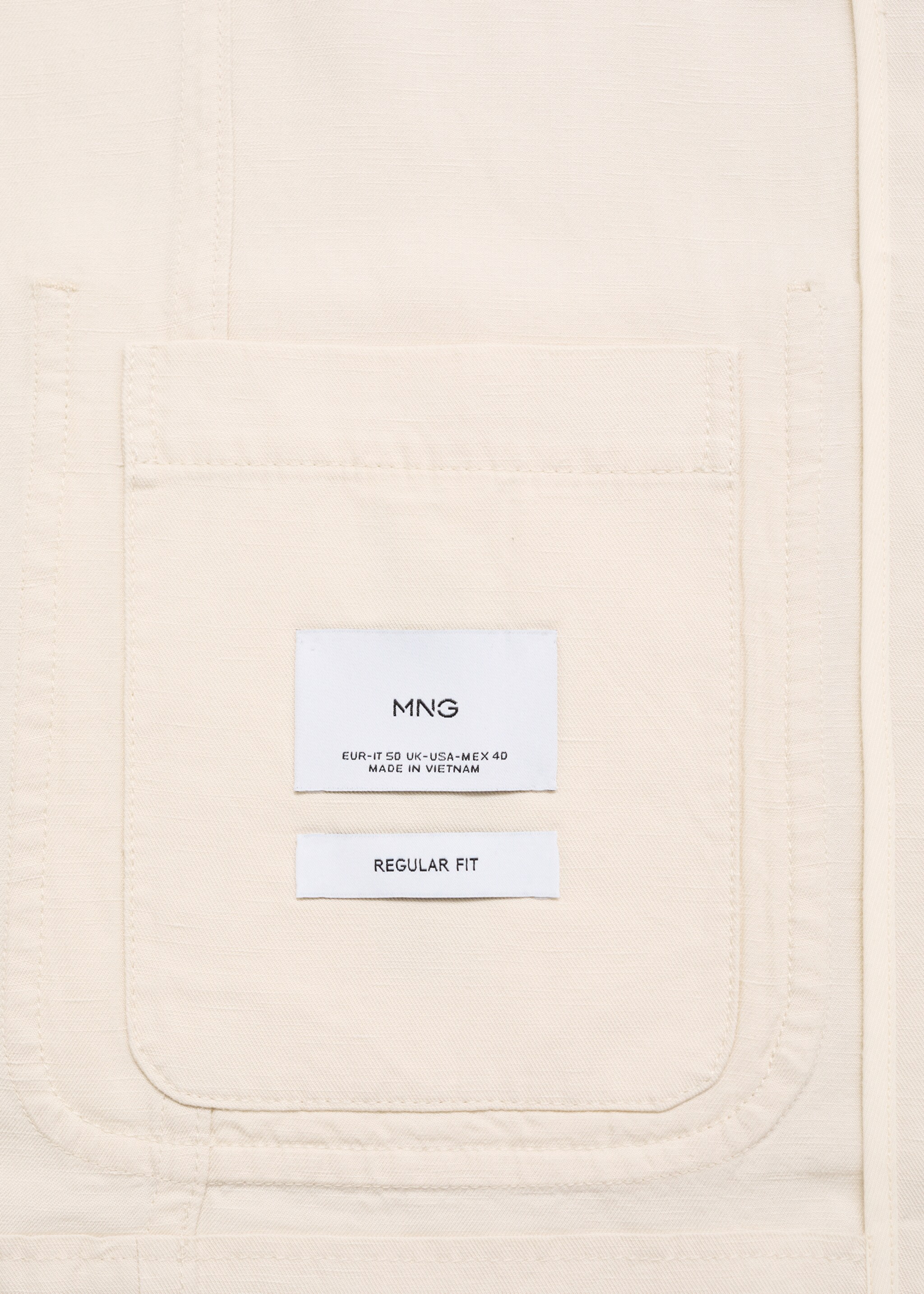 Linen-lyocell blend suit jacket - Details of the article 0