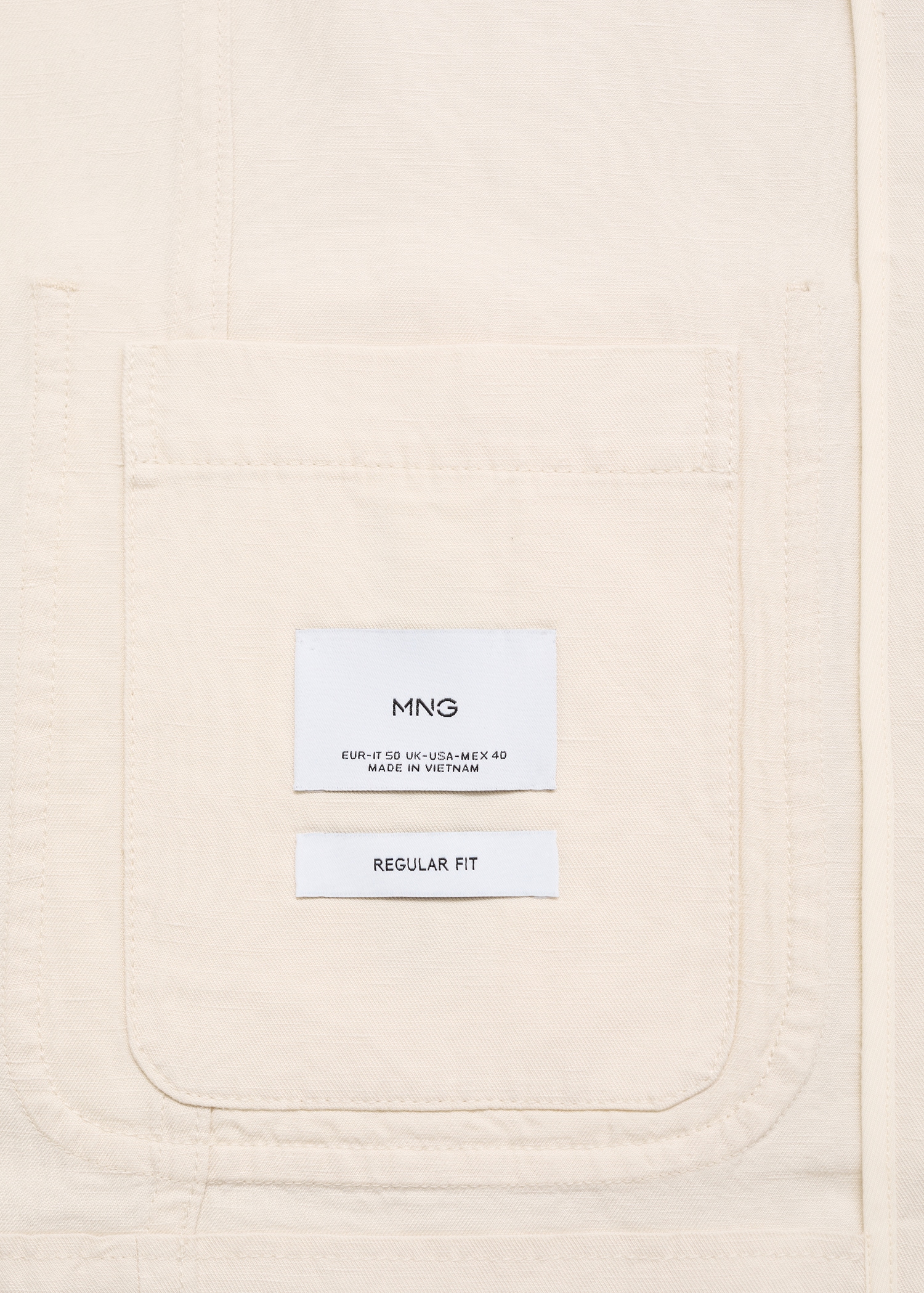Linen-lyocell blend suit jacket - Details of the article 0